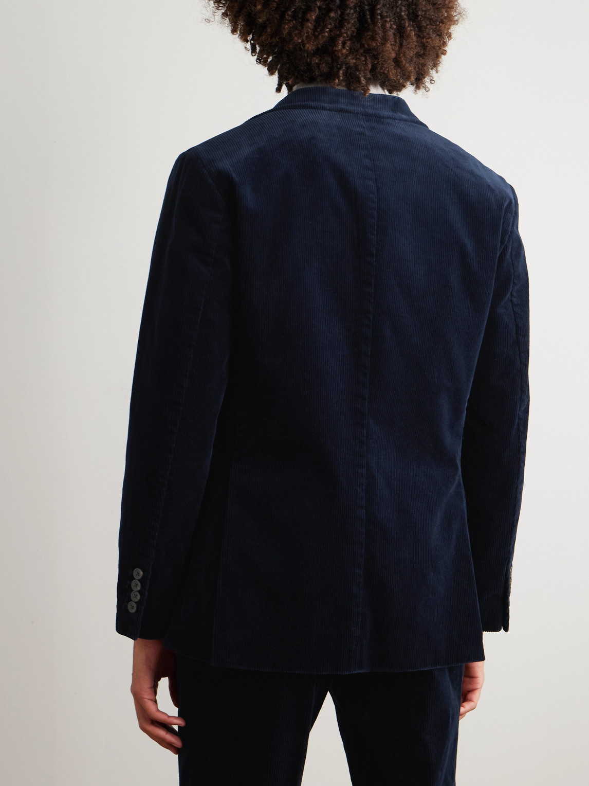 Polo Ralph Lauren Cotton-blend Corduroy Suit Jacket In Blue