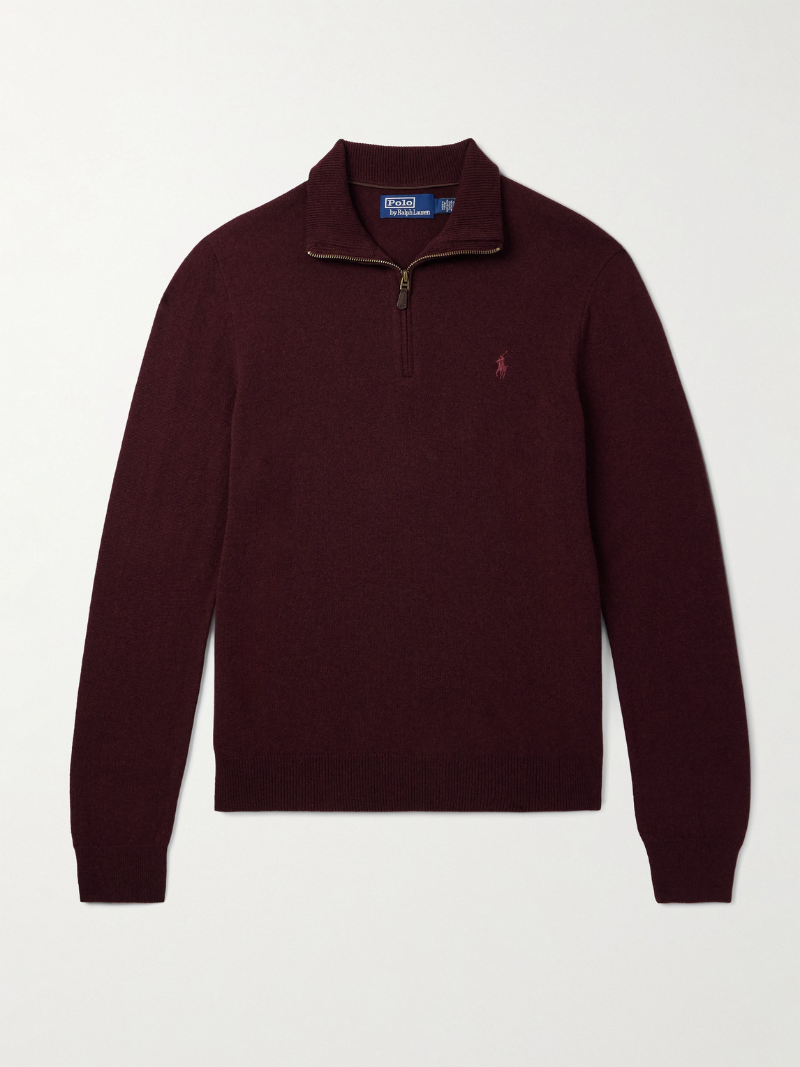 Polo Ralph Lauren Logo-Embroidered Wool Half-Zip Sweater - Men