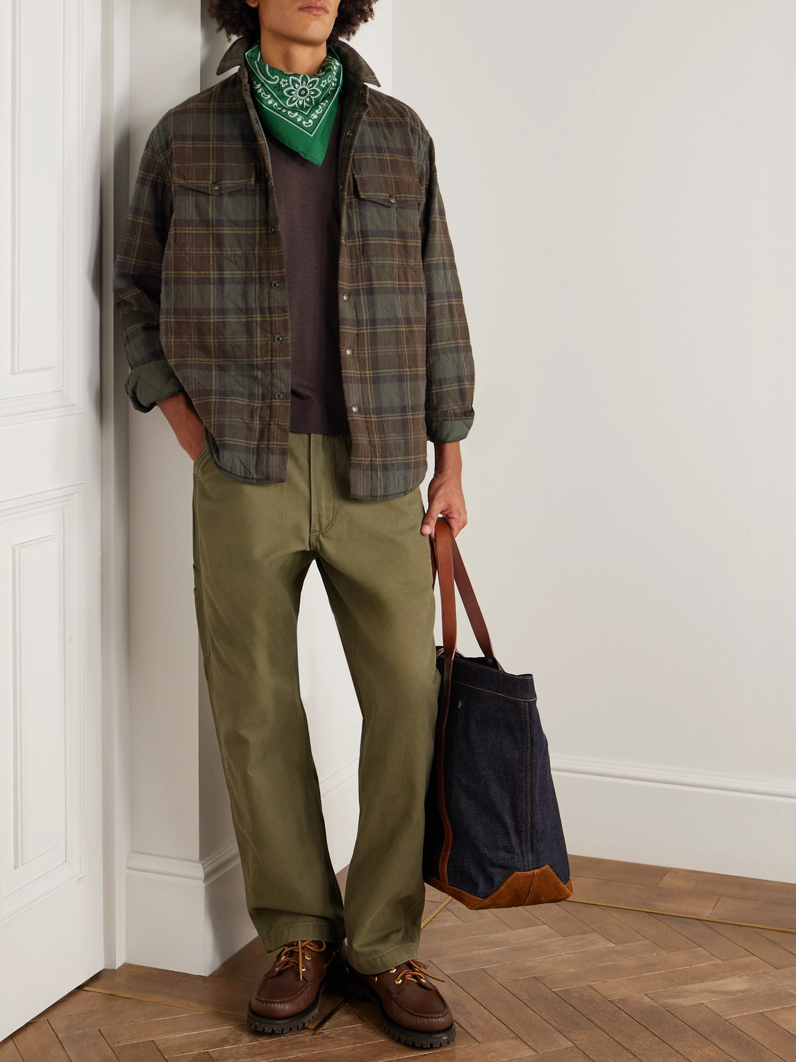 Polo Ralph Lauren Straight-leg Cotton-canvas Trousers In Gray