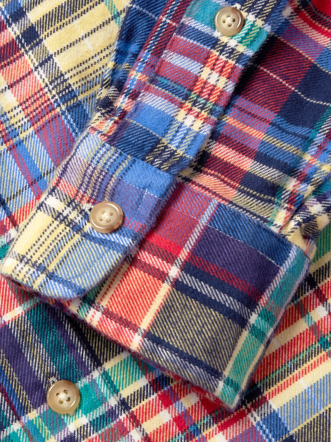 Polo Ralph Lauren Checked Cotton-flannel Shirt In Multi