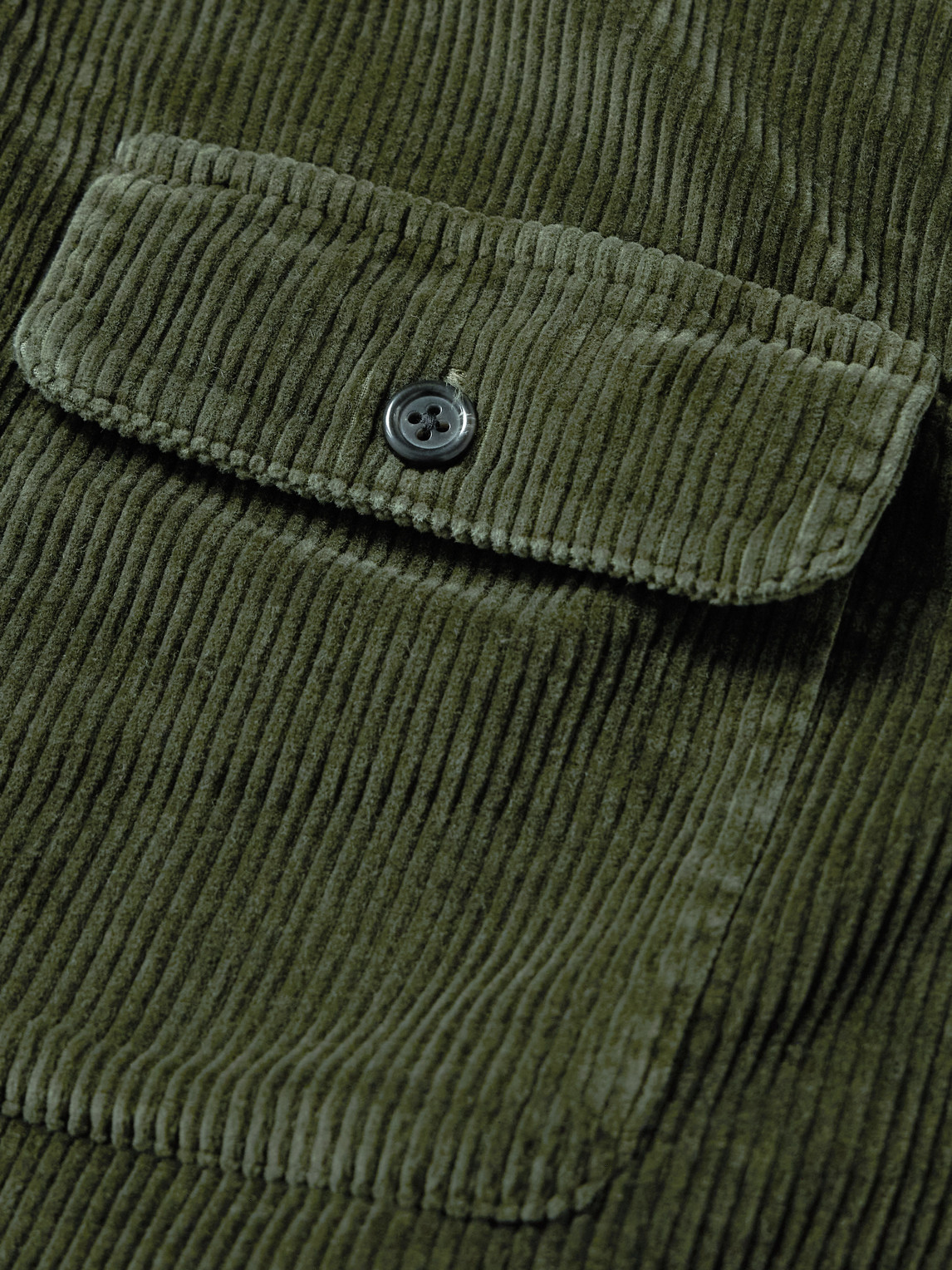 Polo Ralph Lauren Cotton-corduroy Shirt In Green