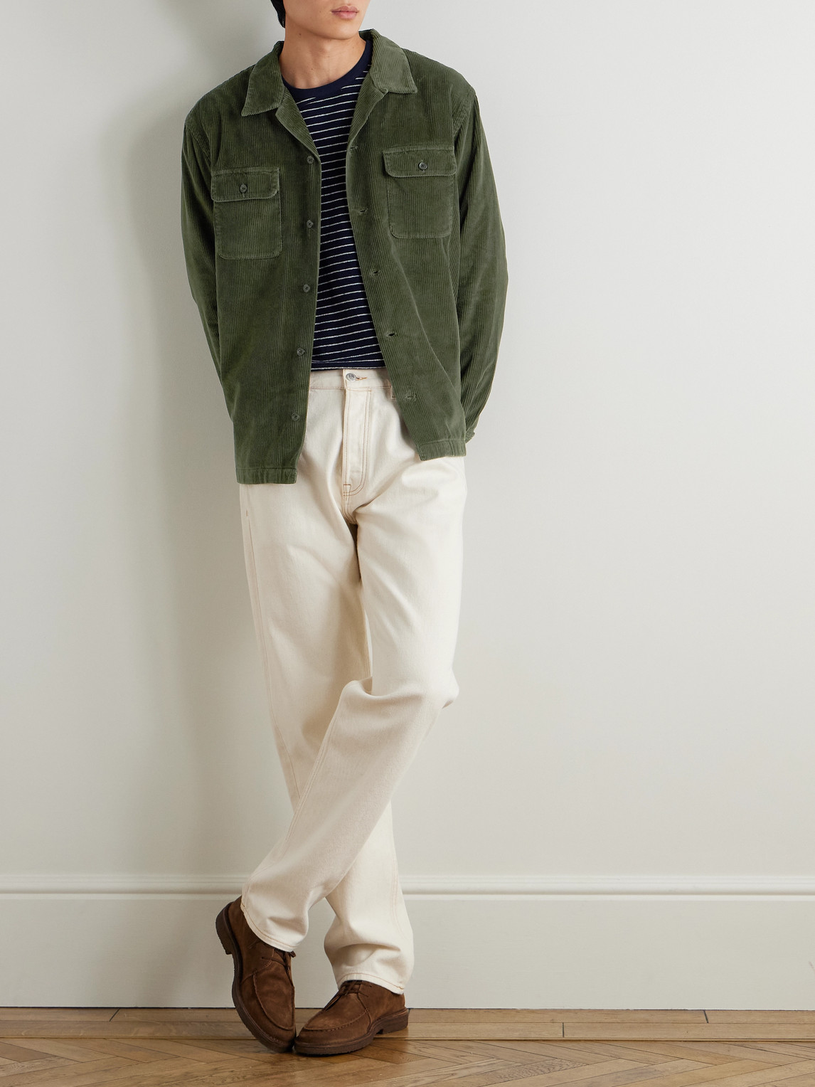 Polo Ralph Lauren Cotton-corduroy Shirt In Green