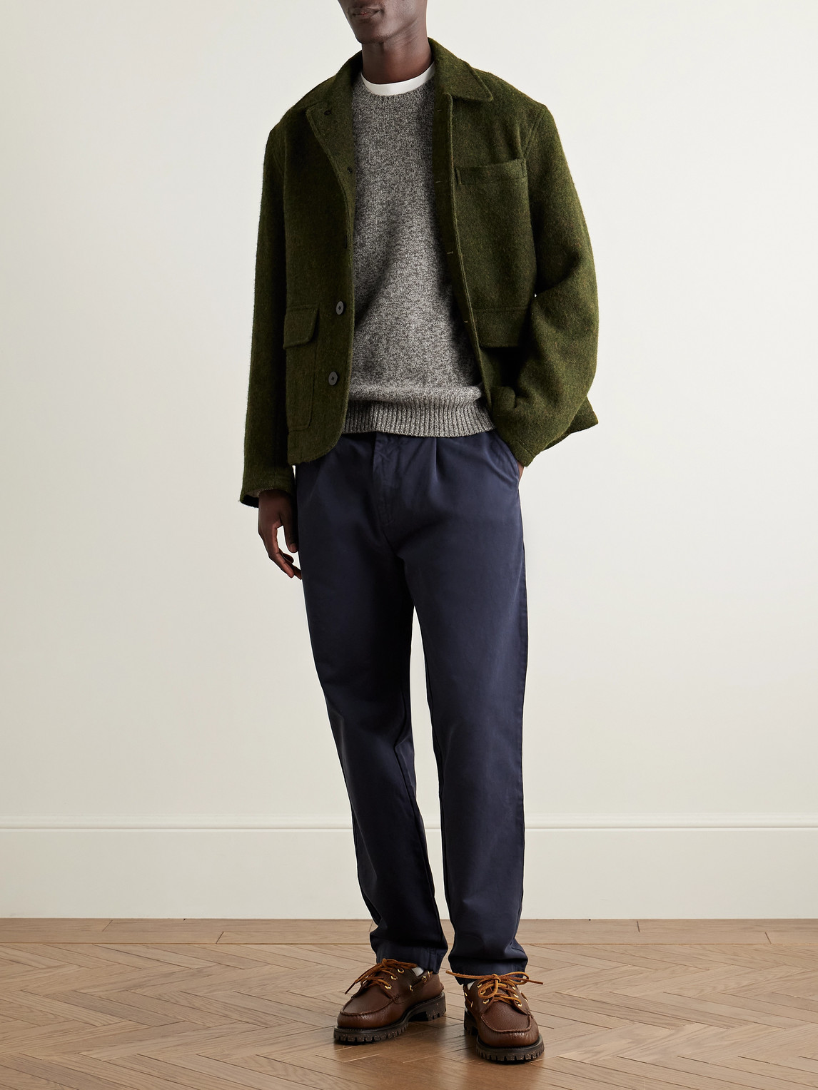 Hartford Wool Sweater In Gold