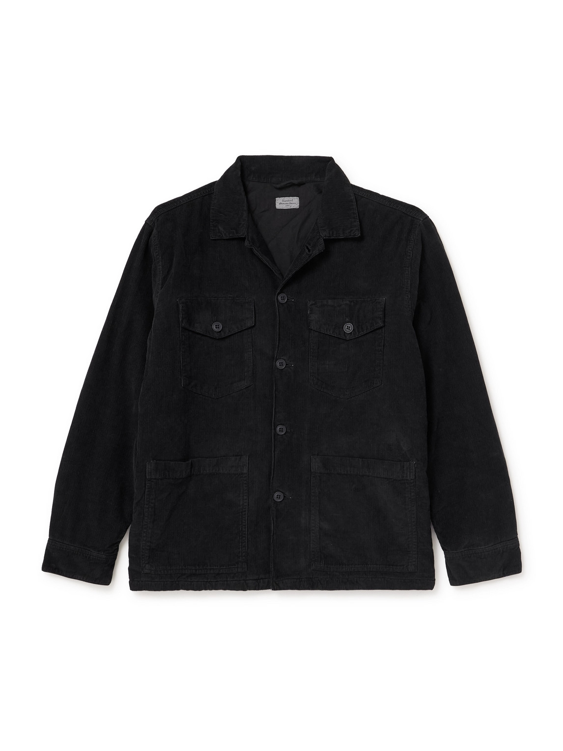 Hartford Jeff Cotton-corduroy Overshirt In Black