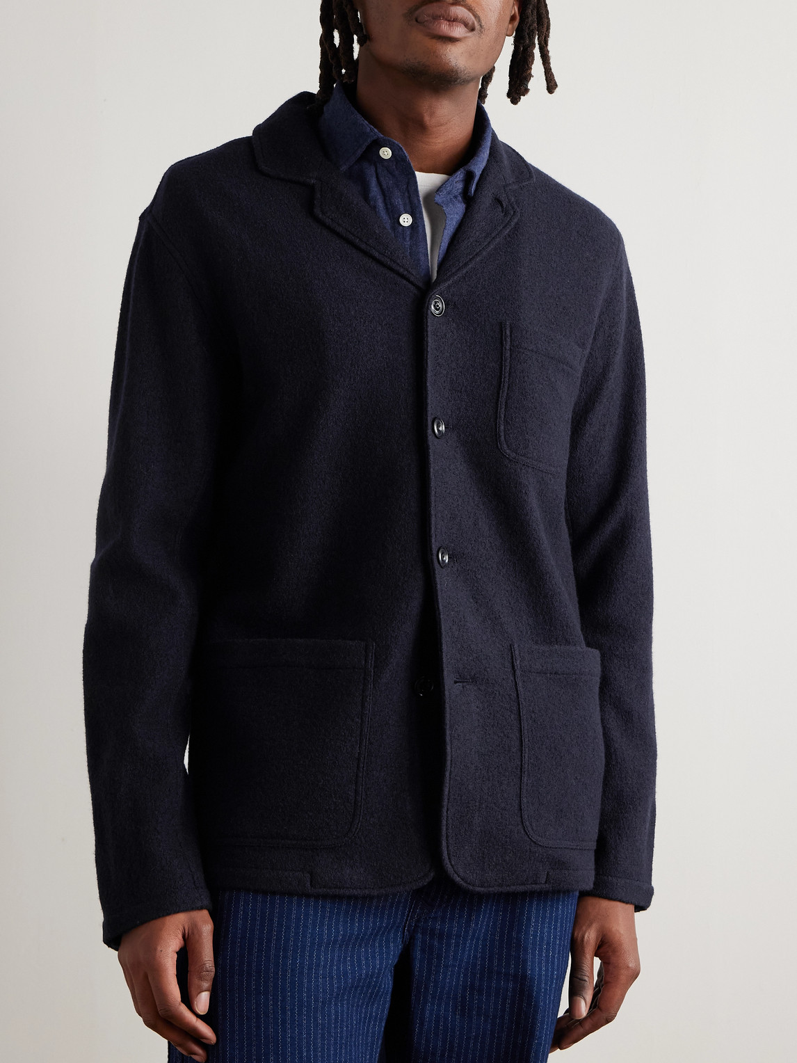 Hartford Wool Blazer In Blue