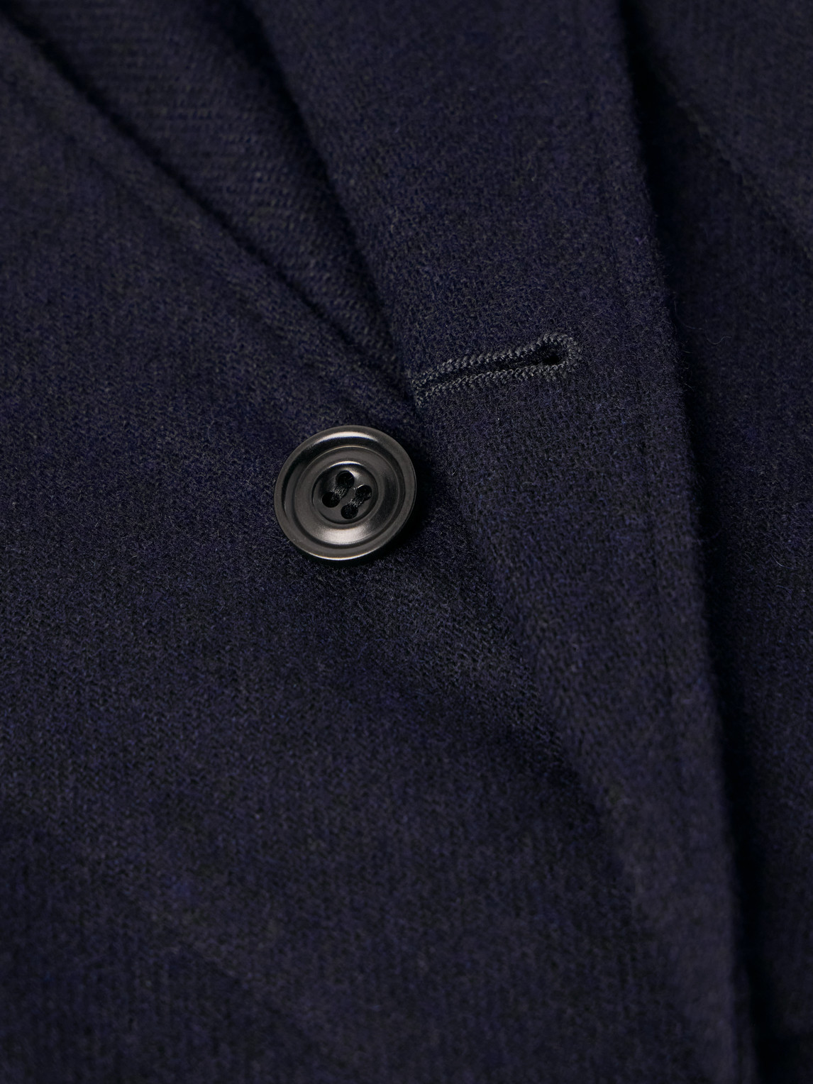 Hartford Jonny Unstructured Brushed Wool-blend Twill Suit Jacket In Blue