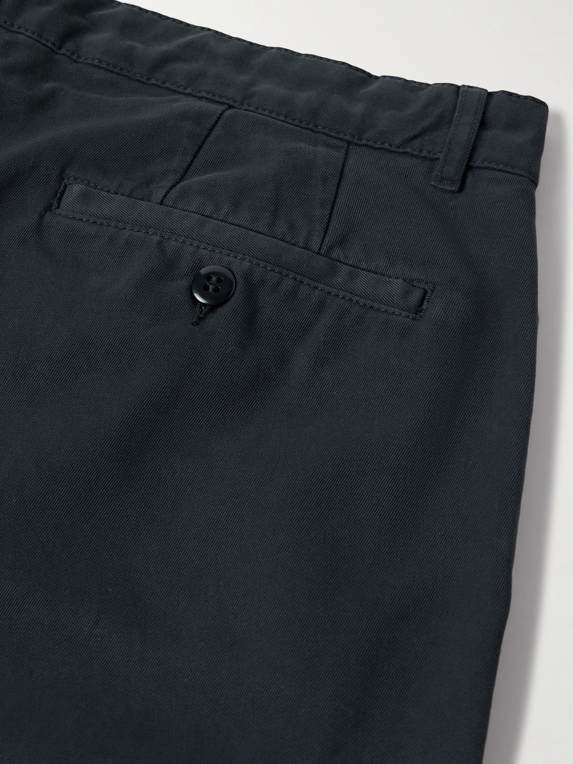 Hartford Tommy Straight-leg Cotton-twill Trousers In Blue