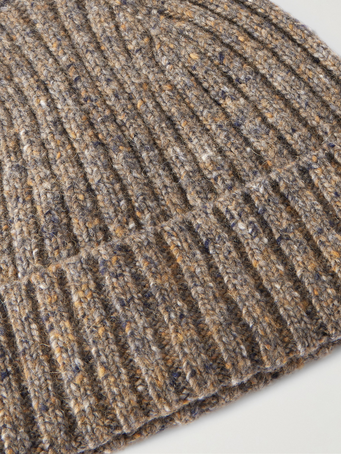  Hartford - Ribbed Wool-blend Beanie - Men - Brown 