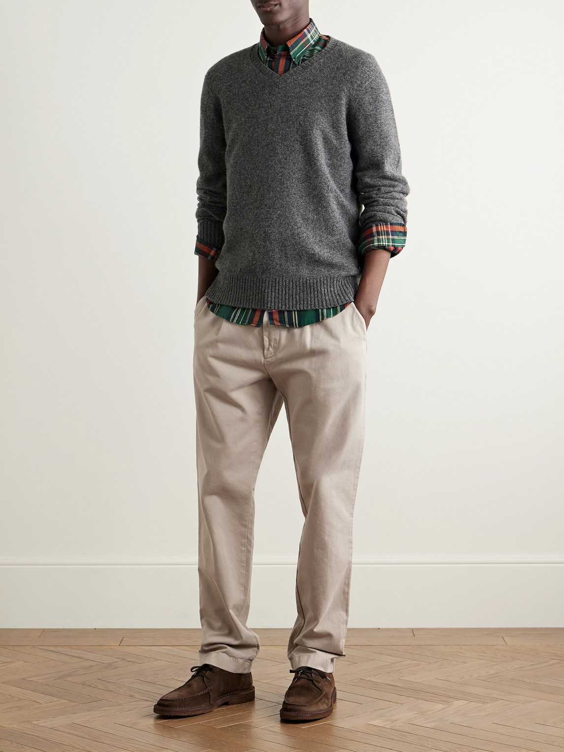 Hartford Wool Sweater In Gold