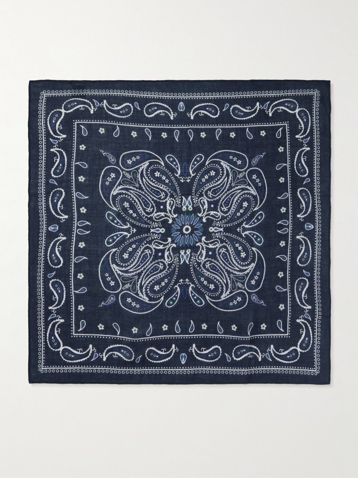 Hartford Paisley-Print Wool Scarf - Men