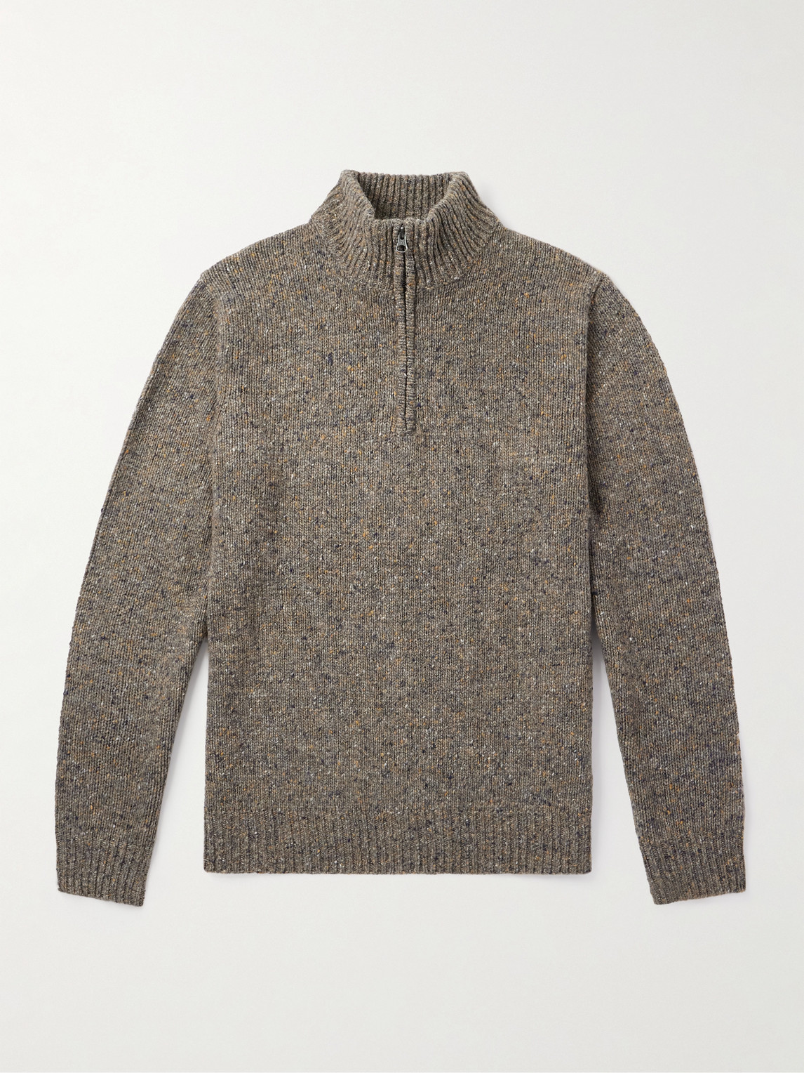 Hartford Trucker Wool-Blend Half-Zip Sweater - Men