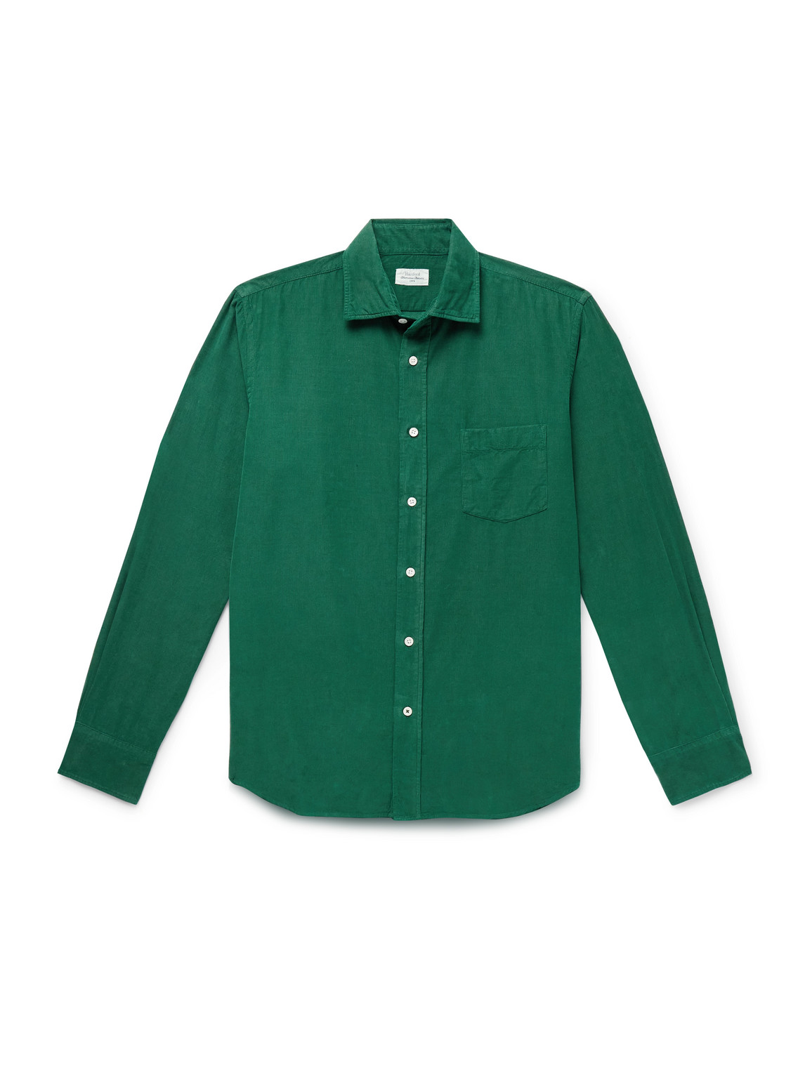 Hartford Paul Cotton-corduroy Shirt In Green