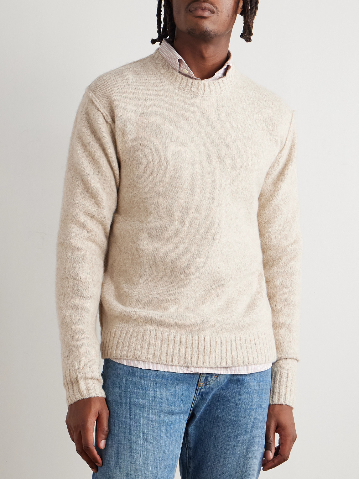  Hartford - Knitted Sweater - Men - Neutrals - S 