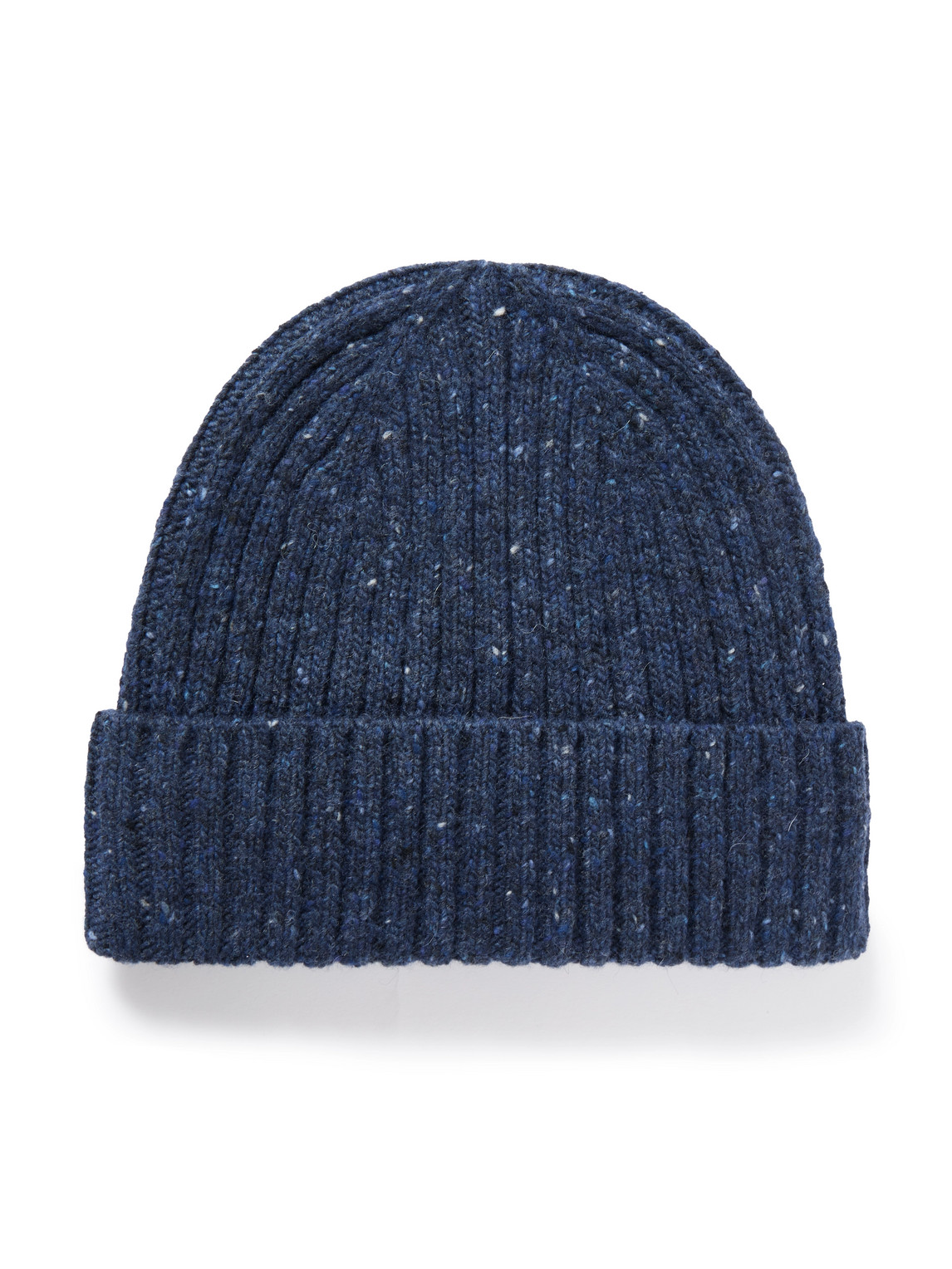 Hartford Ribbed Wool-blend Beanie In Blue