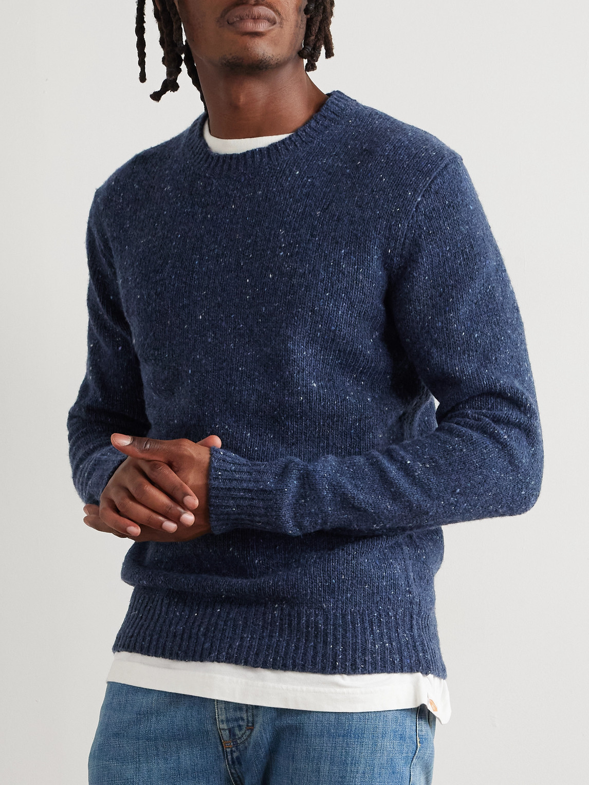 Hartford Wool-blend Sweater In Blue