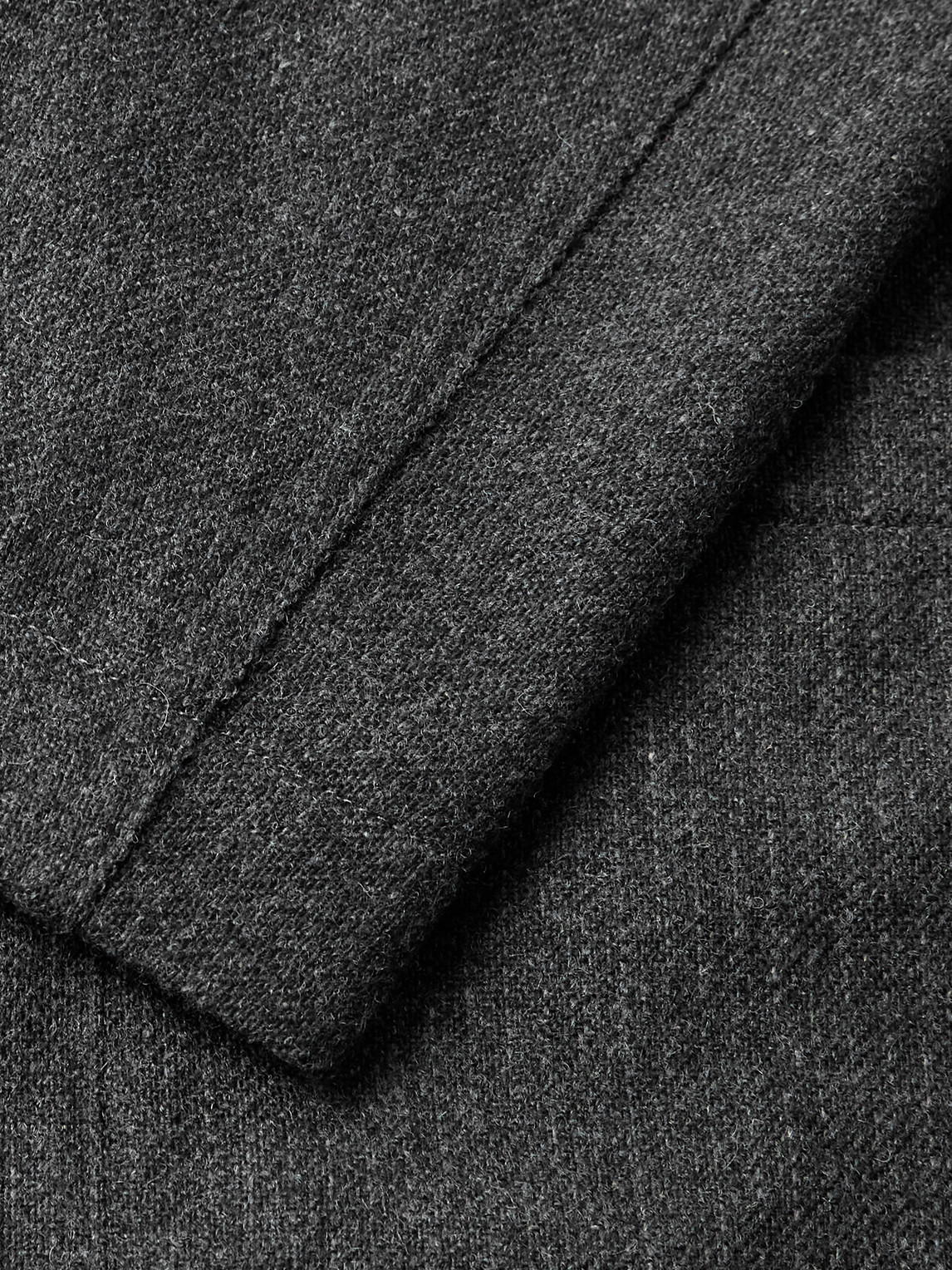 Hartford Jonny Recycled Wool-blend Flannel Blazer In Gray