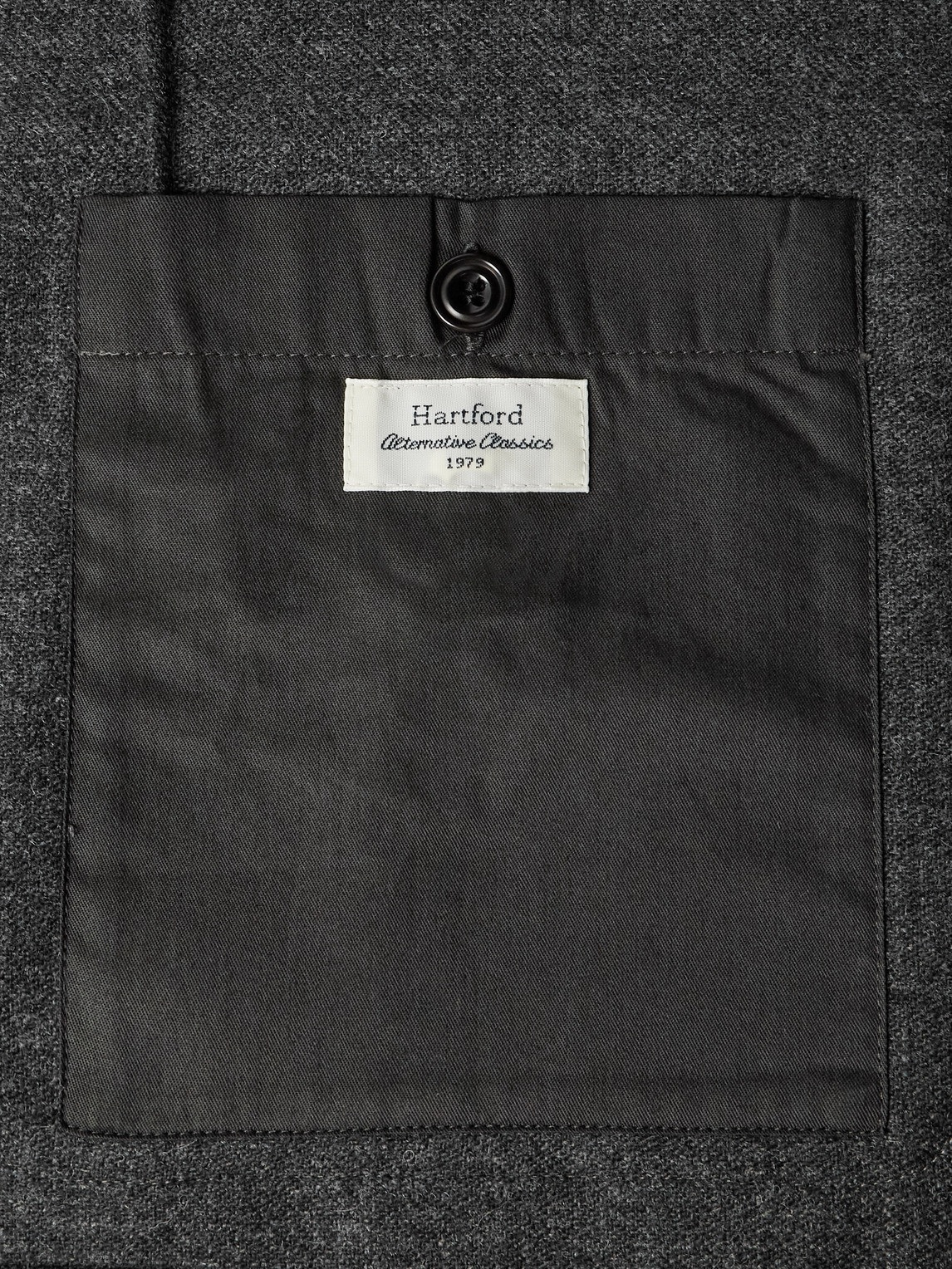 Hartford Jonny Recycled Wool-blend Flannel Blazer In Gray