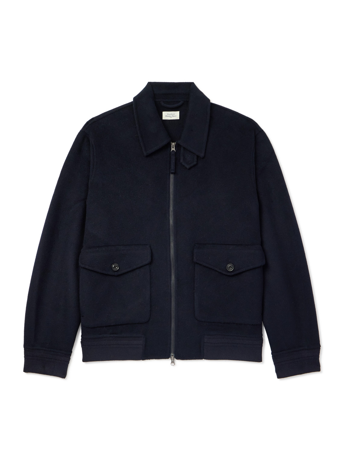 Hartford Doug Double-faced Wool-blend Jacket In Blue