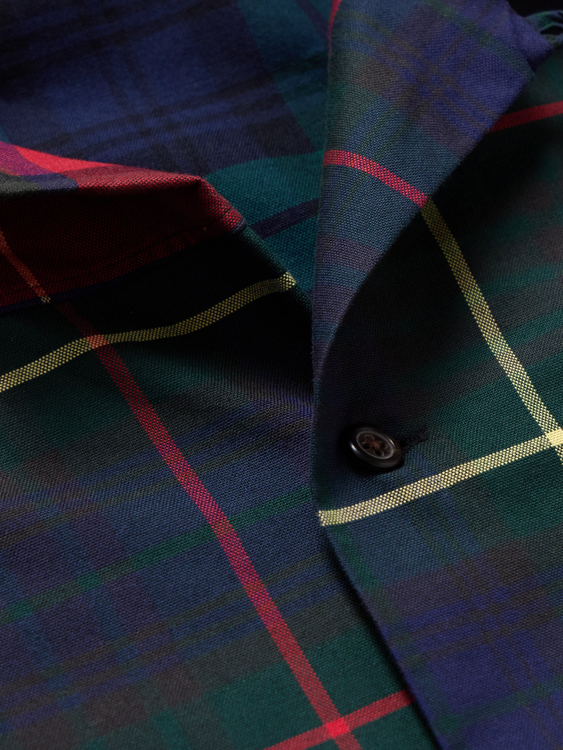 Polo Ralph Lauren Patchwork Checked Cotton-flannel Shirt In Blue