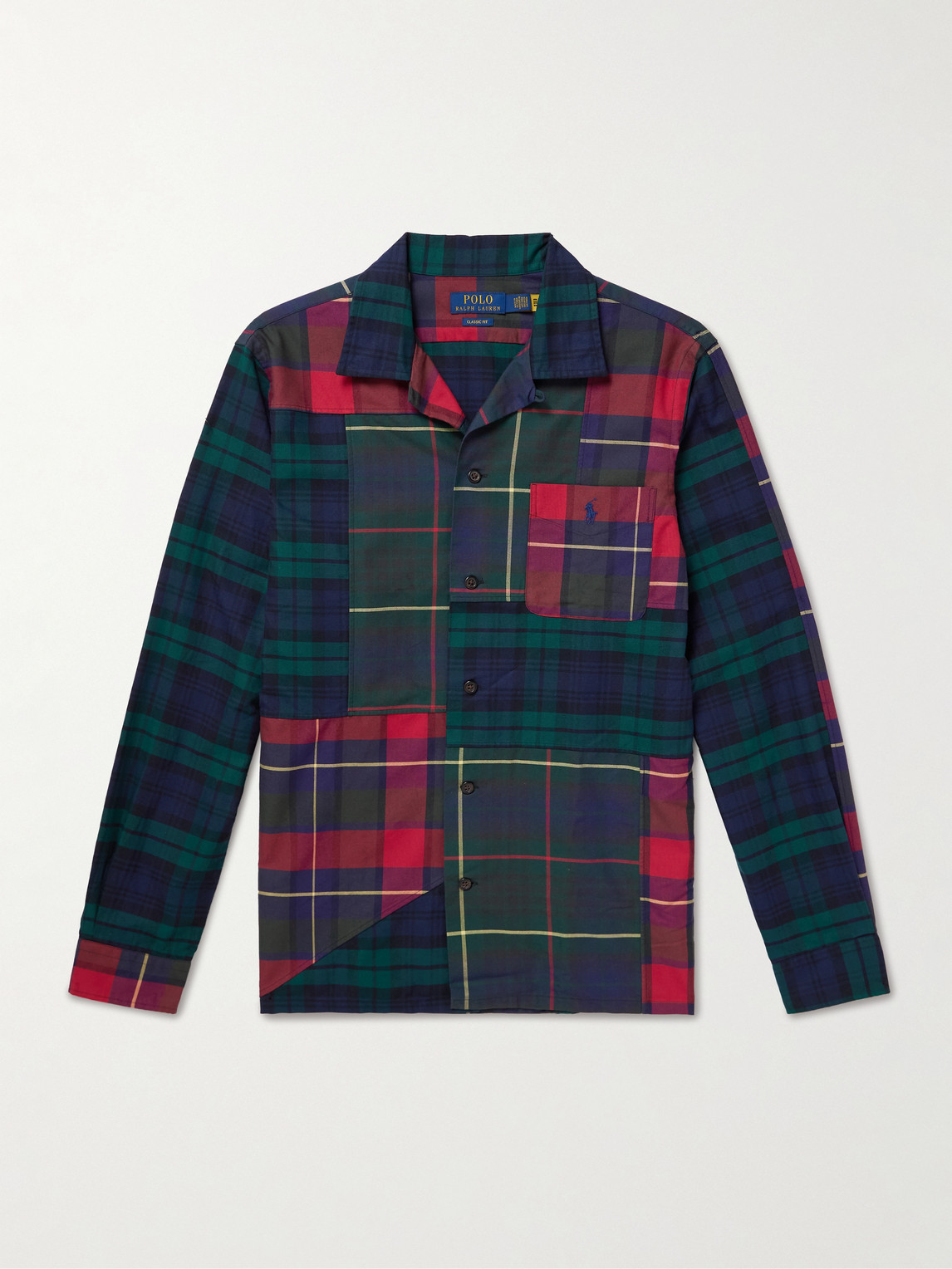 Polo Ralph Lauren Patchwork Checked Cotton-Flannel Shirt - Men