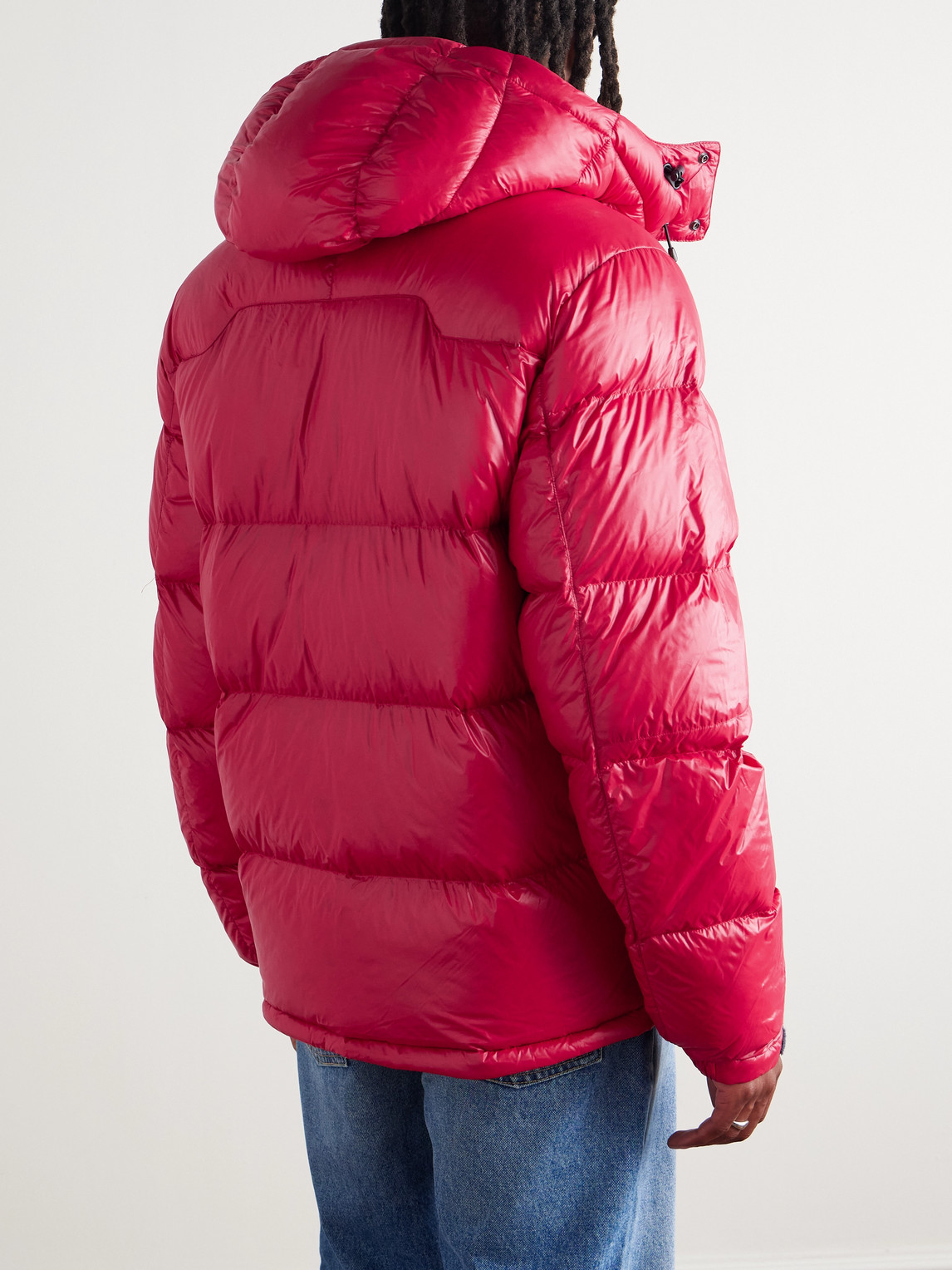 Polo Ralph Lauren Logo-embroidered Quilted Recycled-shell Hooded Down Jacket In Pink
