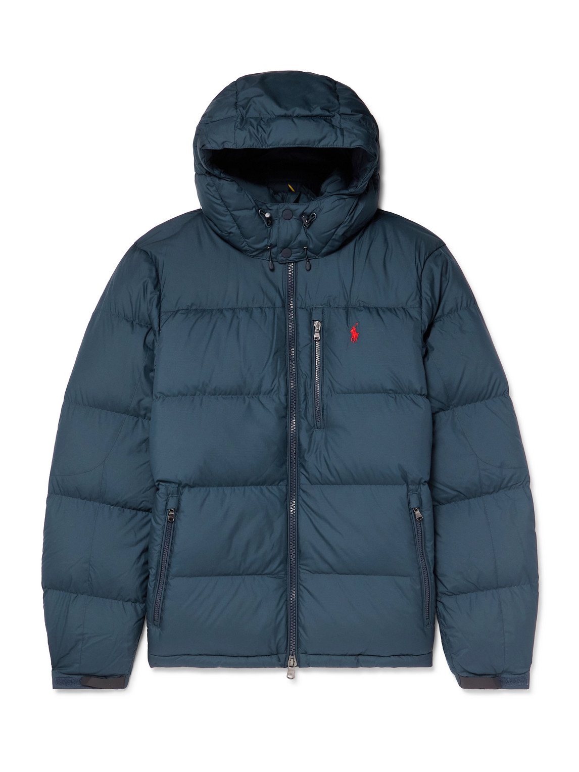 Polo Ralph Lauren Gorham Water-repellent Ripstop Fabric Down Jacket Clothing In Blue