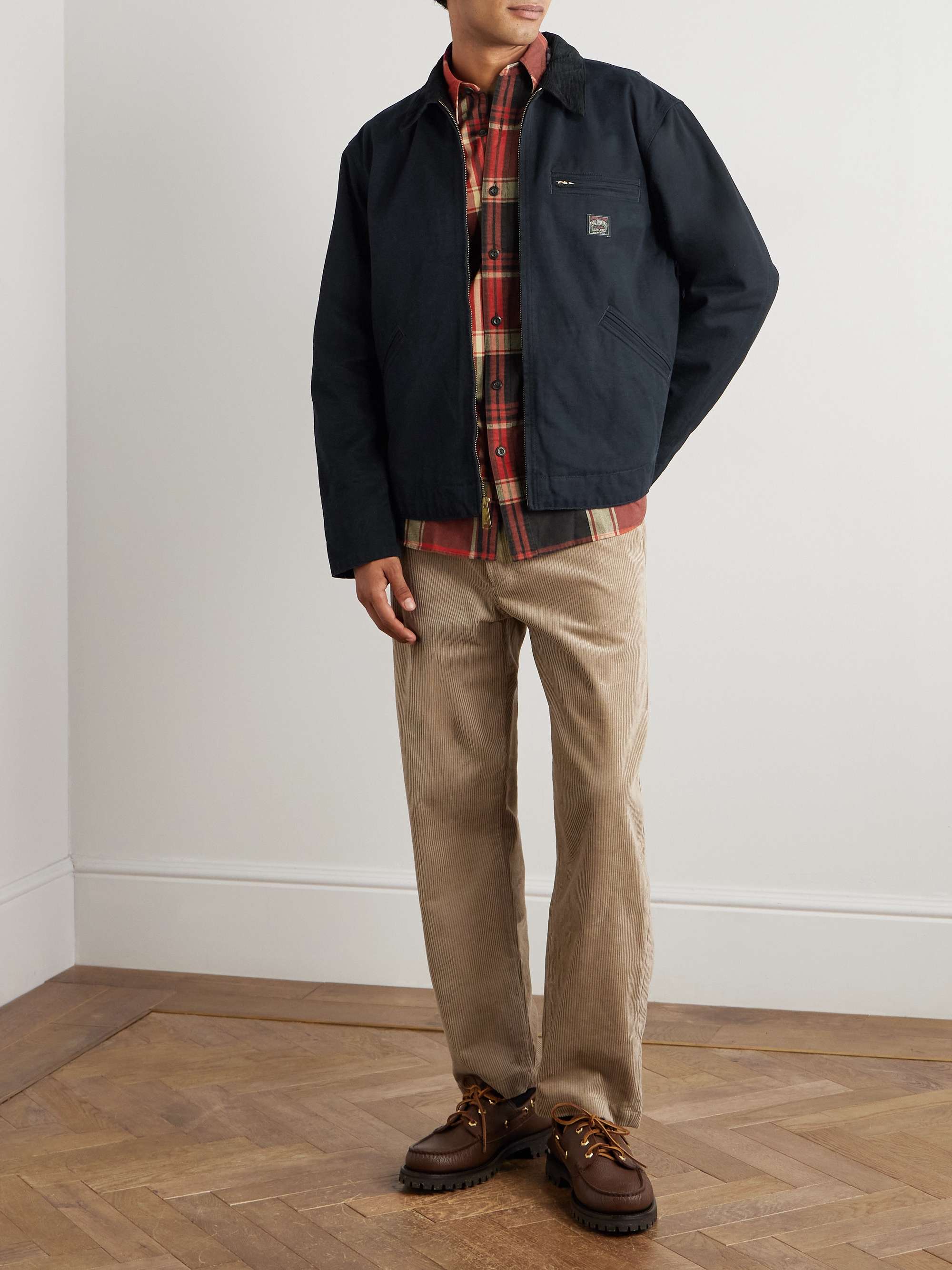 POLO RALPH LAUREN Logo-Appliquéd Corduroy-Trimmed Padded