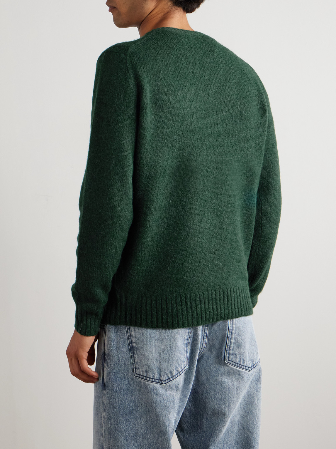  Polo Ralph Lauren - Logo-embroidered Knitted Sweater - Men - Green - M 