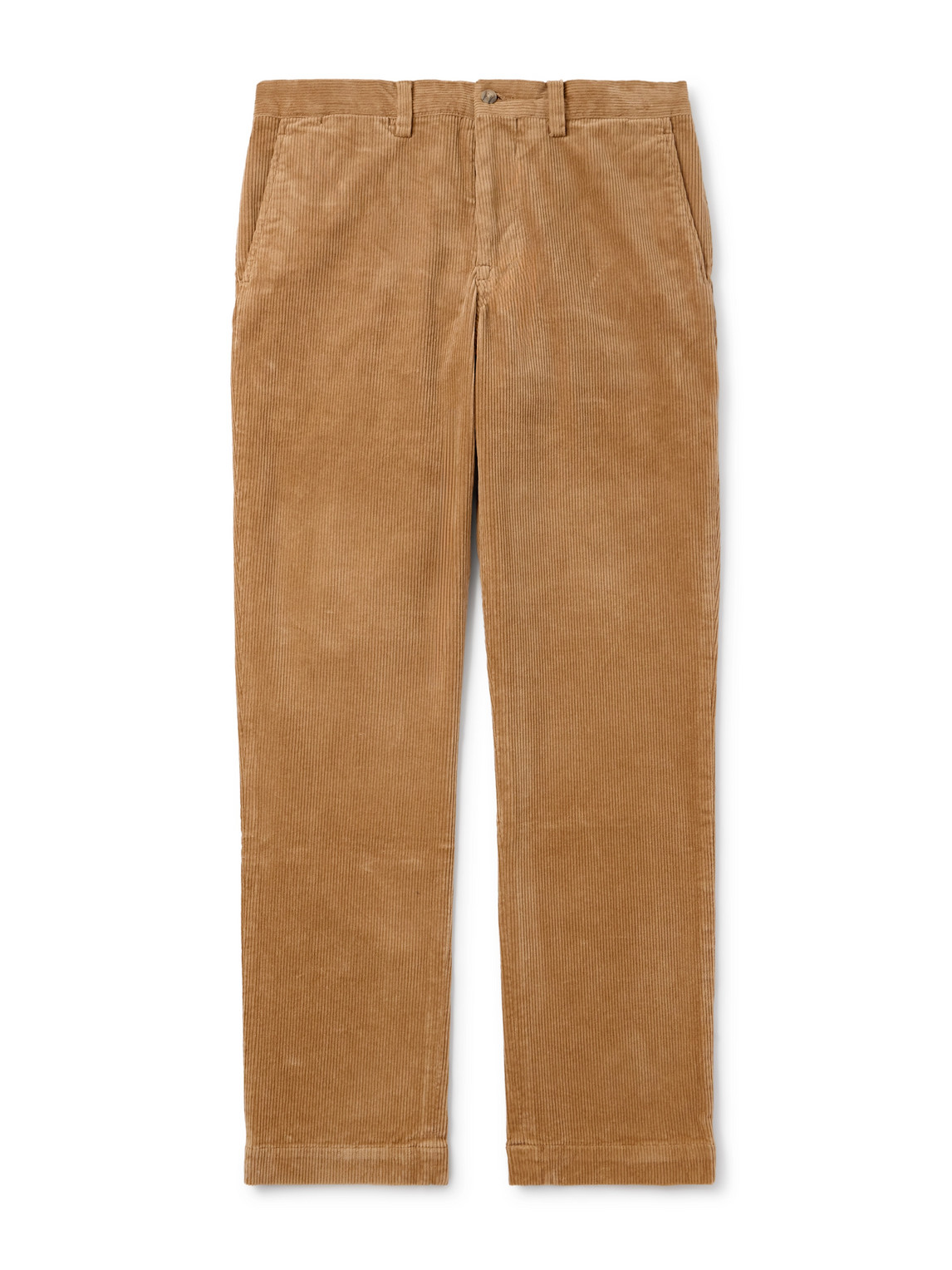 Polo Ralph Lauren Bedford Slim-fit Straight-leg Cotton-blend Corduroy Trousers In Brown