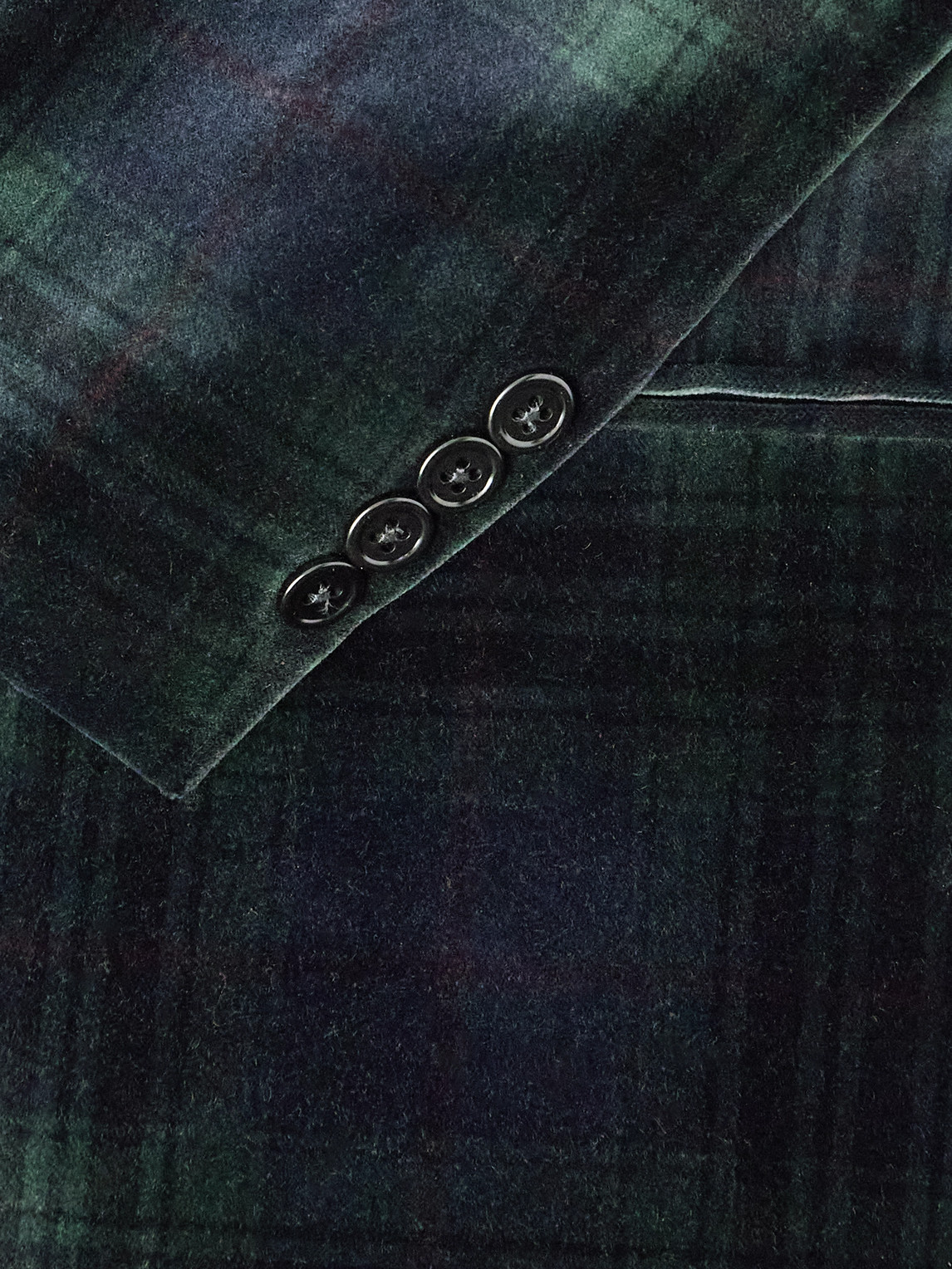Polo Ralph Lauren Double-breasted Checked Cotton-velvet Blazer In Multi
