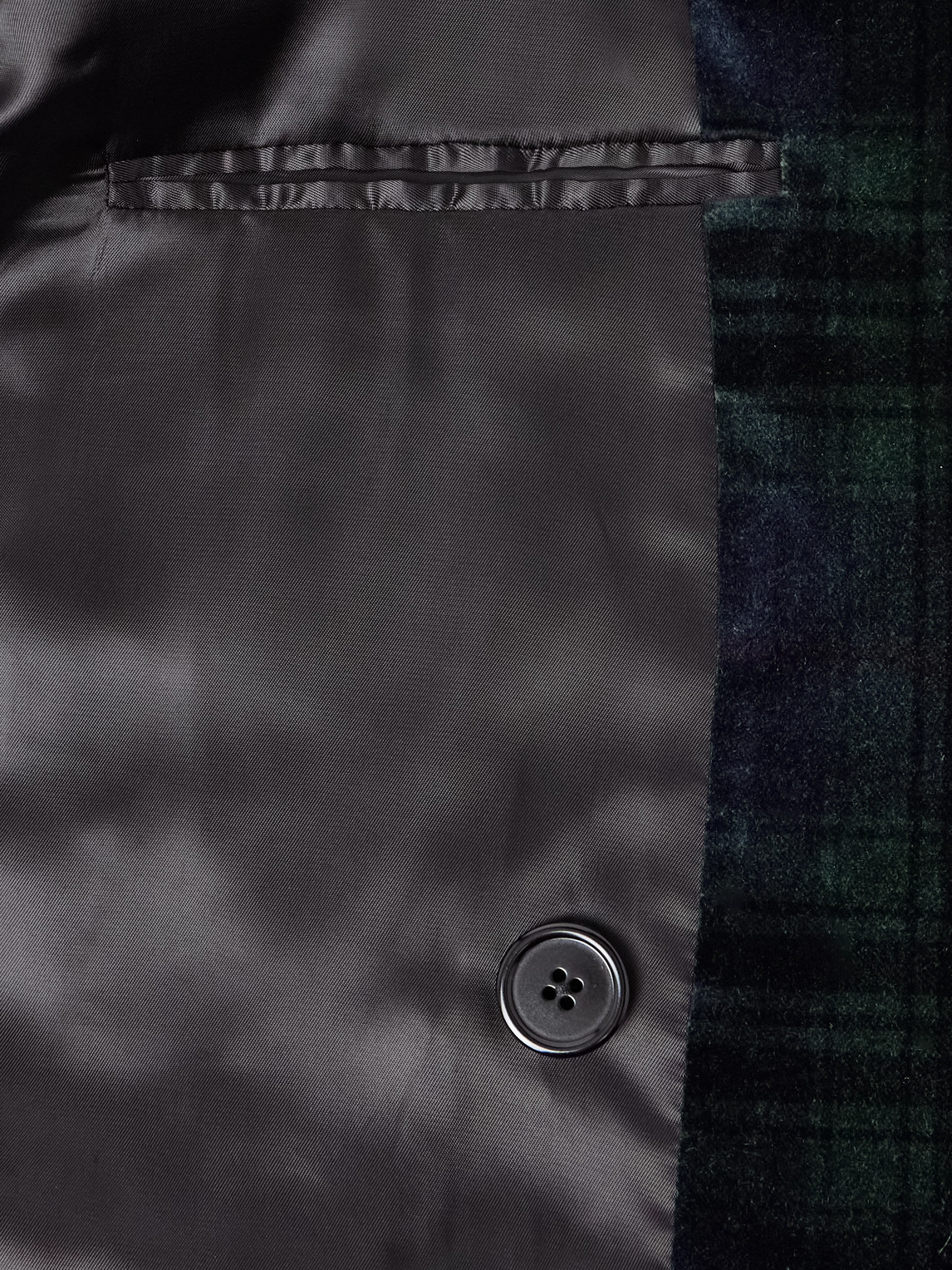 Polo Ralph Lauren Double-breasted Checked Cotton-velvet Blazer In Multi