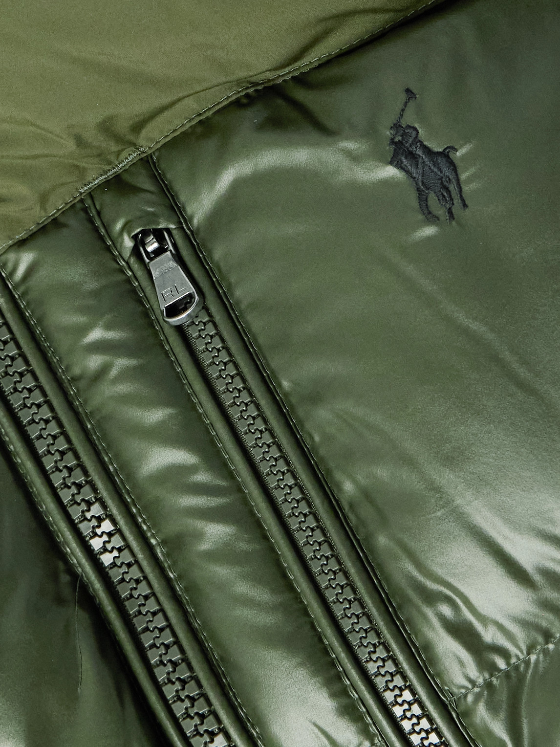 Polo Ralph Lauren The Gorham Twill-trimmed Quilted Glossed Recycled-shell Hooded Down Jacket In Green