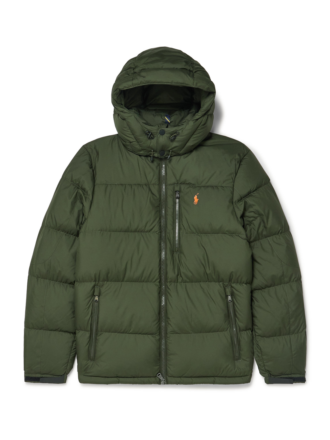 Polo Ralph Lauren Gorham Logo-embroidered Quilted Recycled-ripstop Hooded Down Jacket In Green