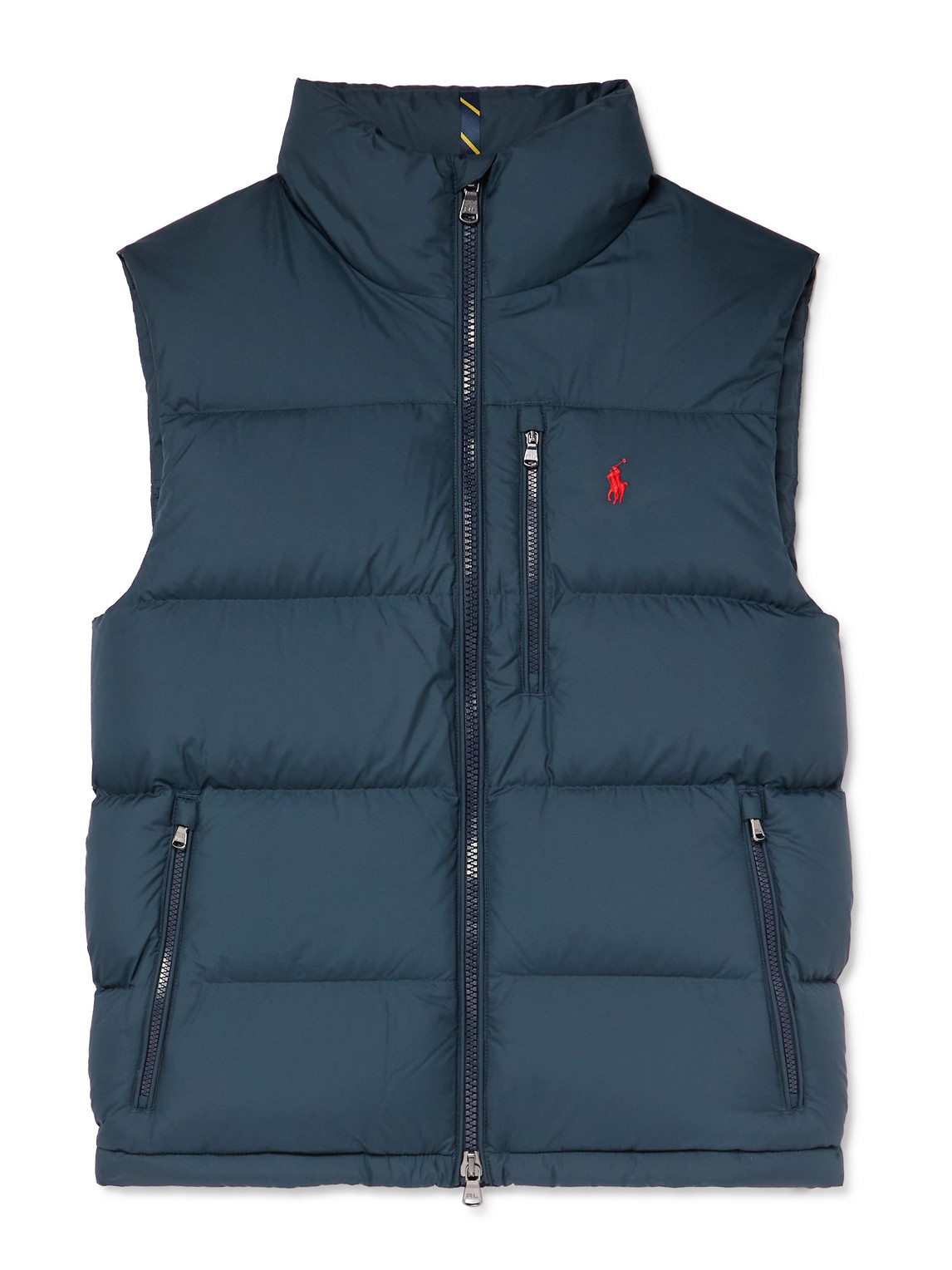 Polo Ralph Lauren Gorham Logo-embroidered Quilted Padded Shell Down Jacket In Blue