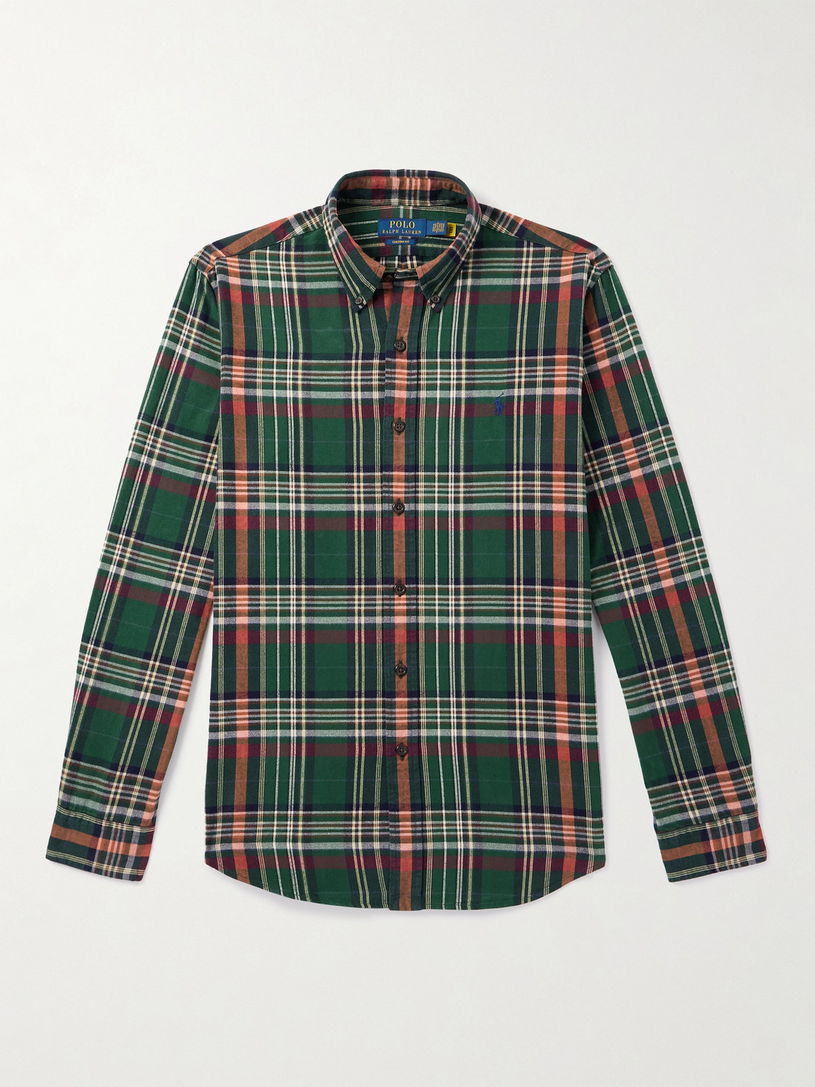 Polo Ralph Lauren Button-Down Collar Checked Cotton Oxford Shirt - Men