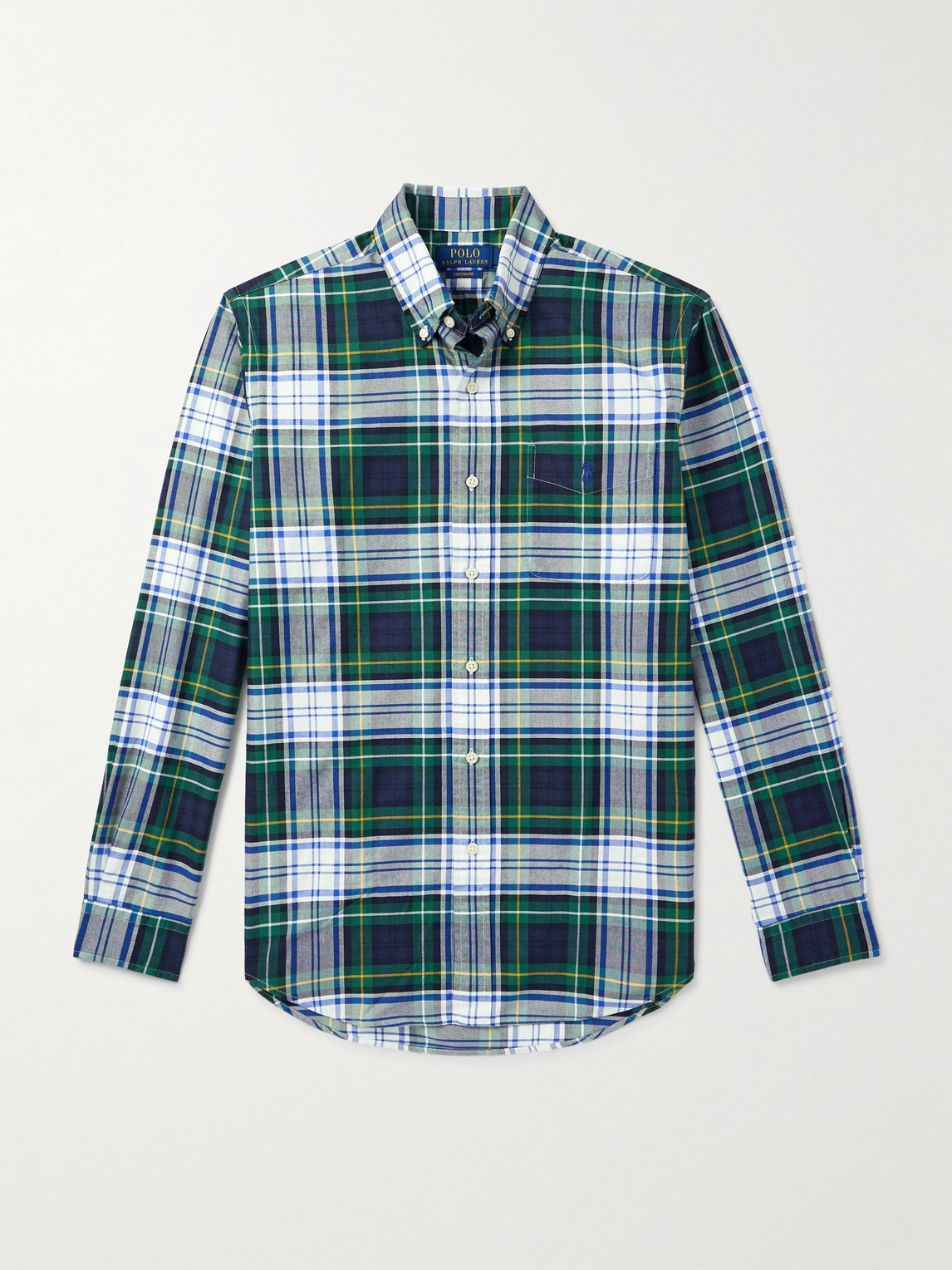 Polo Ralph Lauren Button-Down Collar Logo-Embroidered Checked Cotton Oxford Shirt - Men