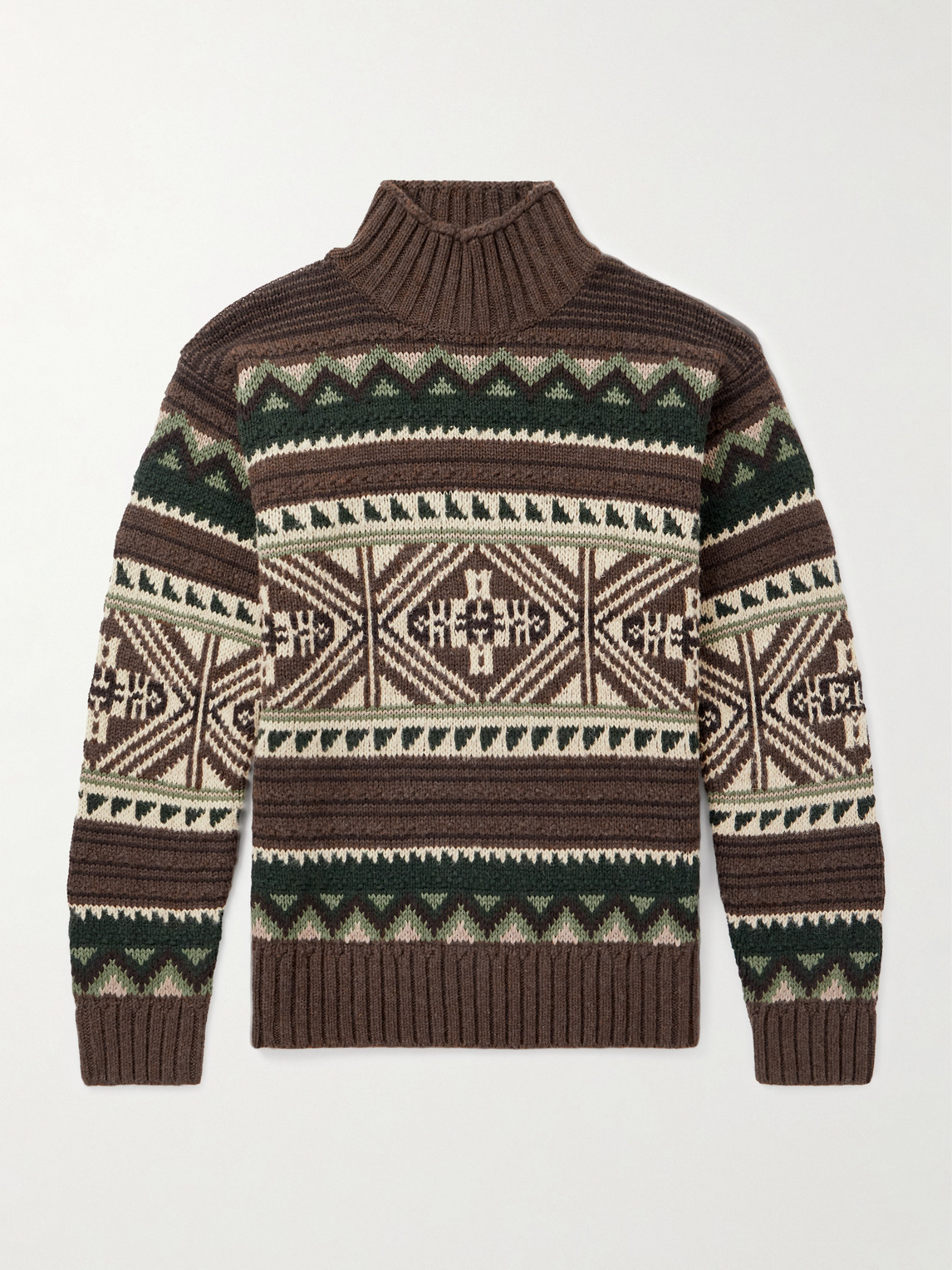 Polo Ralph Lauren Cotton-Blend Jacquard Mock-Neck weater - Men