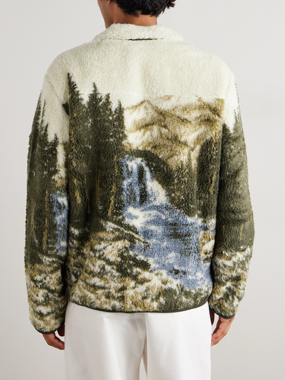 Polo Ralph Lauren Ralph Lauren Pile Fleece Graphic Jacket In Multi