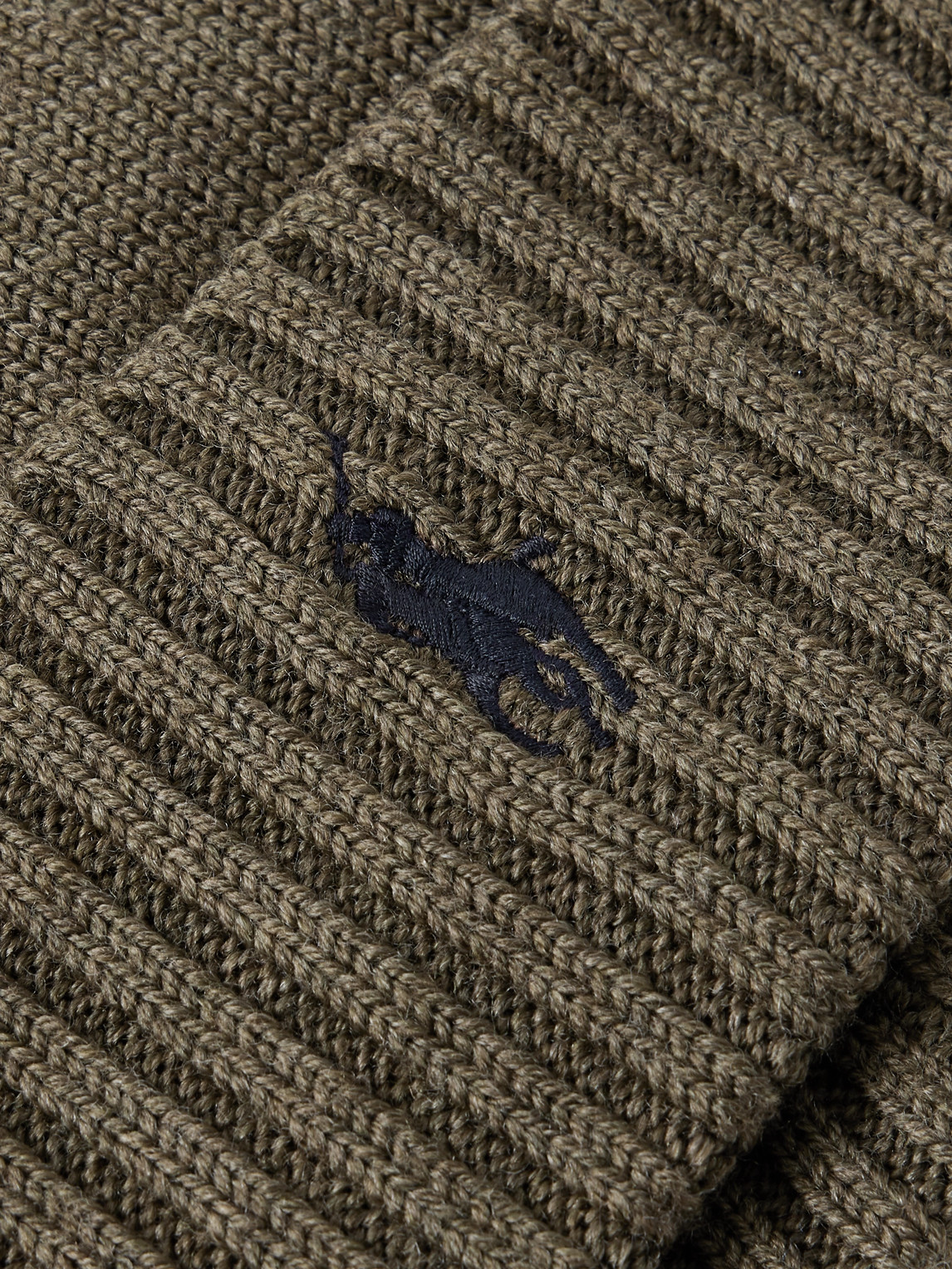 Polo Ralph Lauren Logo-embroidered Wool Beanie In Green