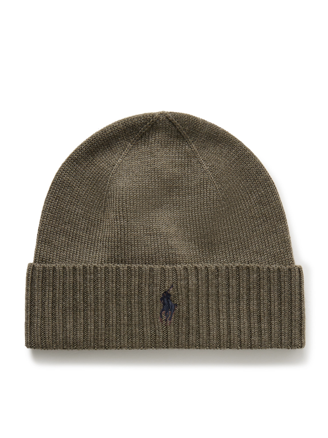Polo Ralph Lauren Logo-embroidered Wool Beanie In Green