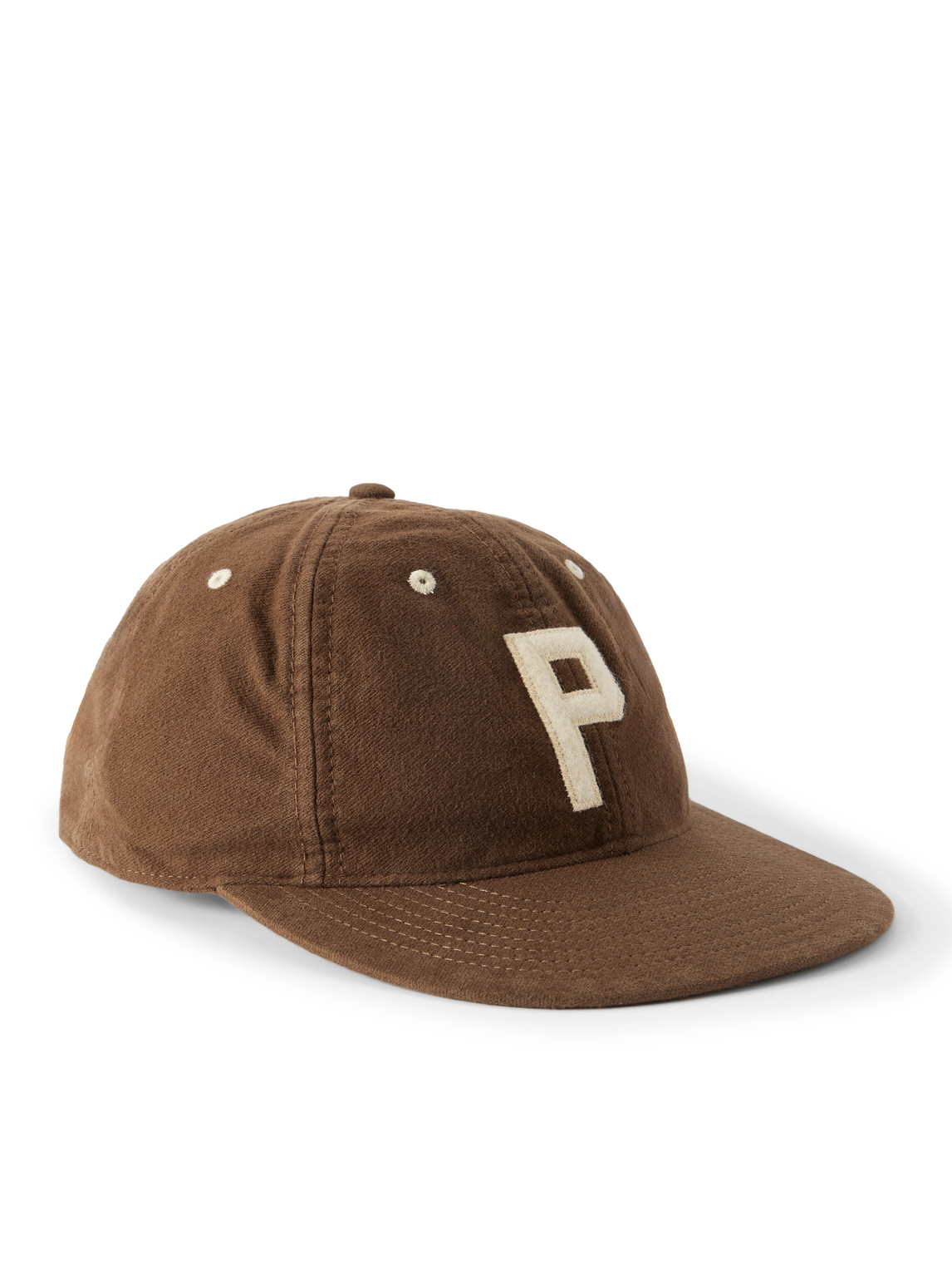 Polo Ralph Lauren Logo-appliquéd Brushed Cotton-twill Baseball Cap In Brown