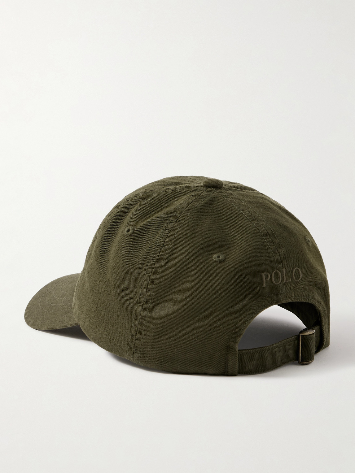 Polo Ralph Lauren Logo-embroidered Cotton-twill Baseball Cap In Green