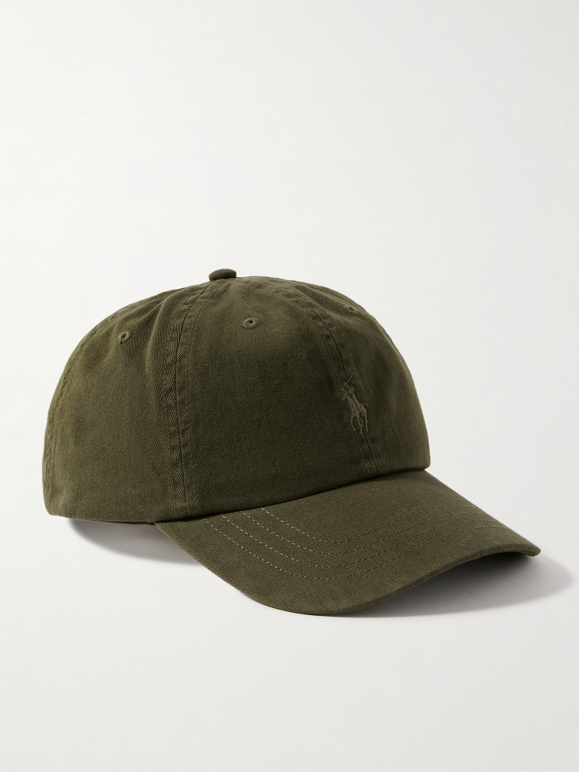 Polo Ralph Lauren Logo-embroidered Cotton-twill Baseball Cap In Green