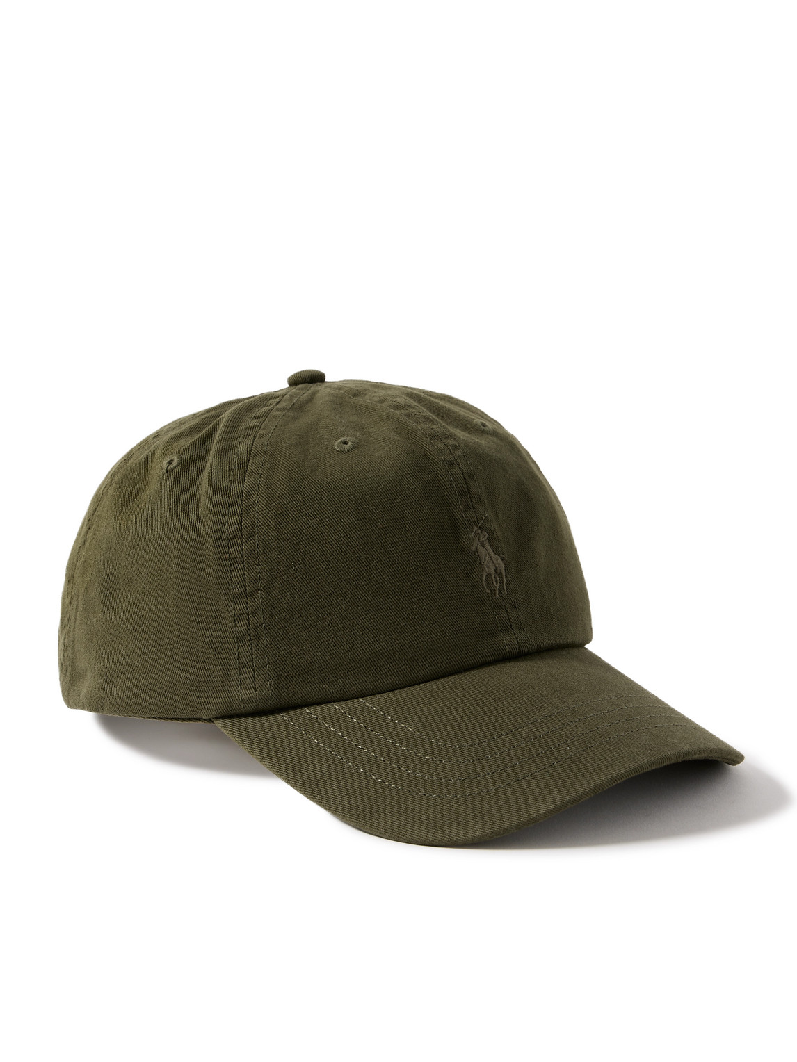 Polo Ralph Lauren Logo-embroidered Cotton-twill Baseball Cap In Green
