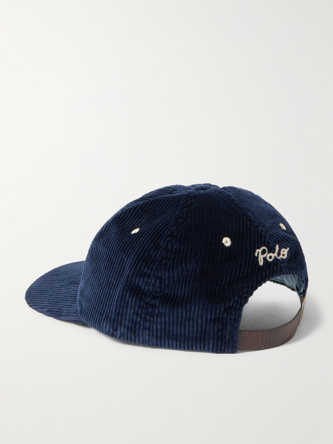 Polo Ralph Lauren Logo-appliquéd Cotton-corduroy Baseball Cap In Blue