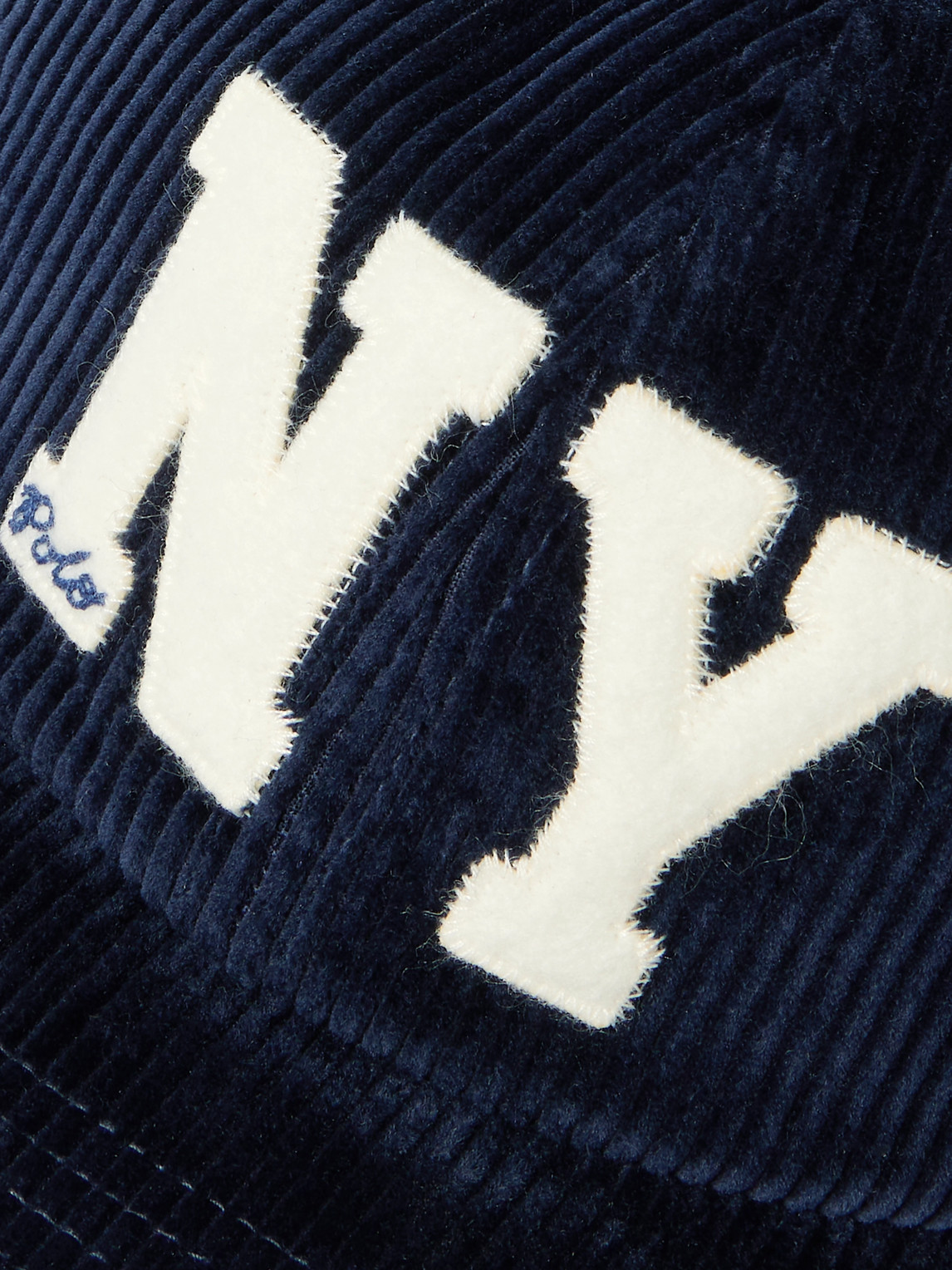 Polo Ralph Lauren Logo-appliquéd Cotton-corduroy Baseball Cap In Blue