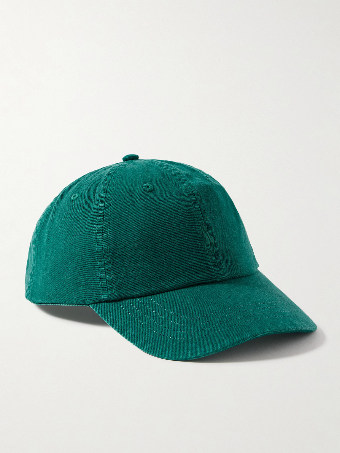 Polo Ralph Lauren Logo-embroidered Cotton-twill Baseball Cap In Green