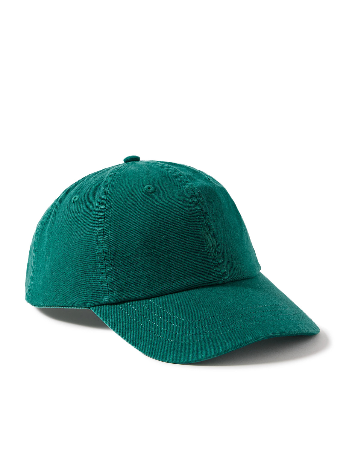 Polo Ralph Lauren Logo-embroidered Cotton-twill Baseball Cap In Green