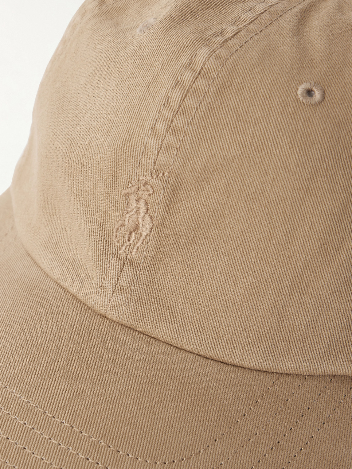 Polo Ralph Lauren Logo-embroidered Cotton-twill Baseball Cap In Neutral