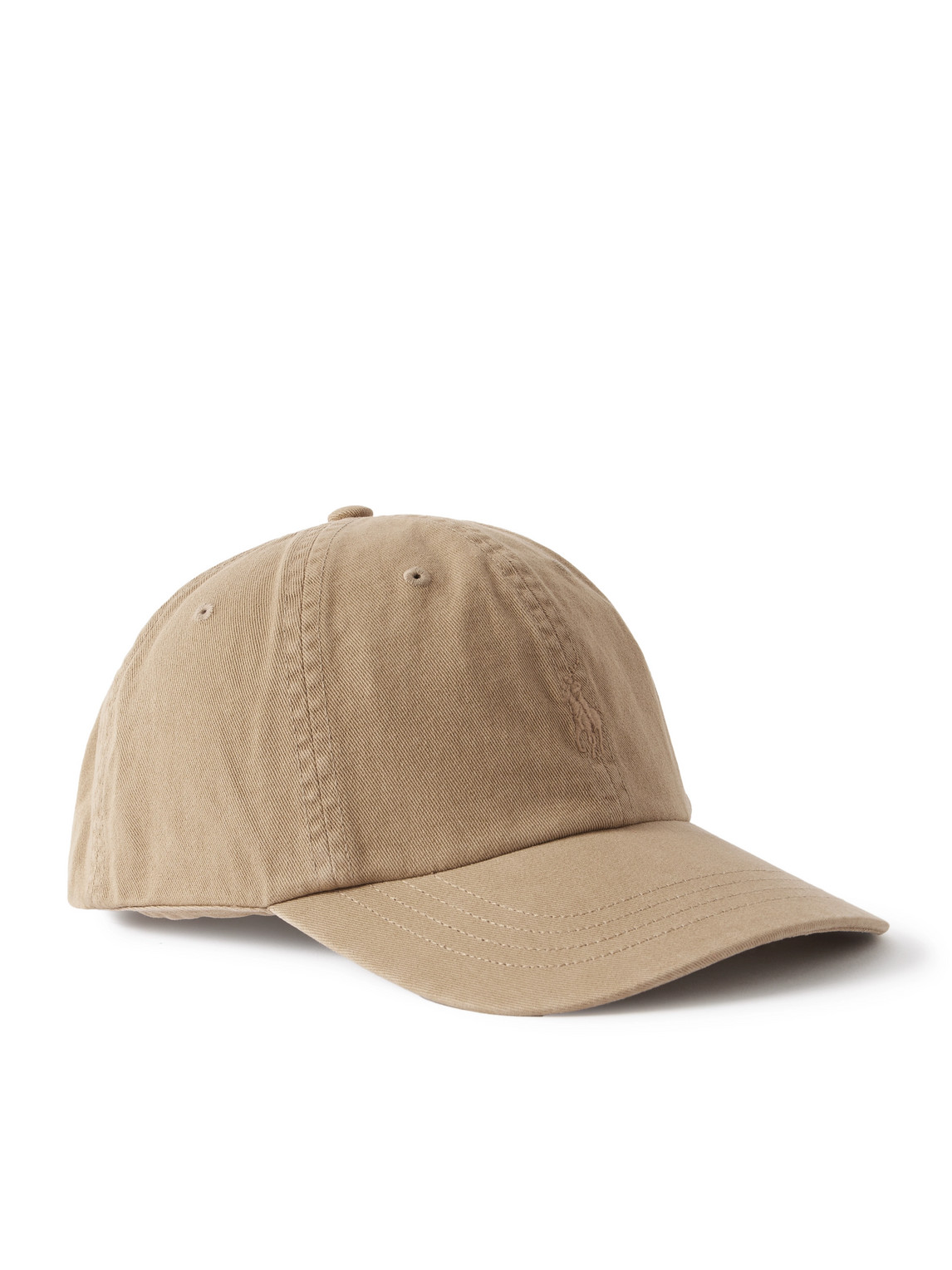 Polo Ralph Lauren Logo-embroidered Cotton-twill Baseball Cap In Neutral